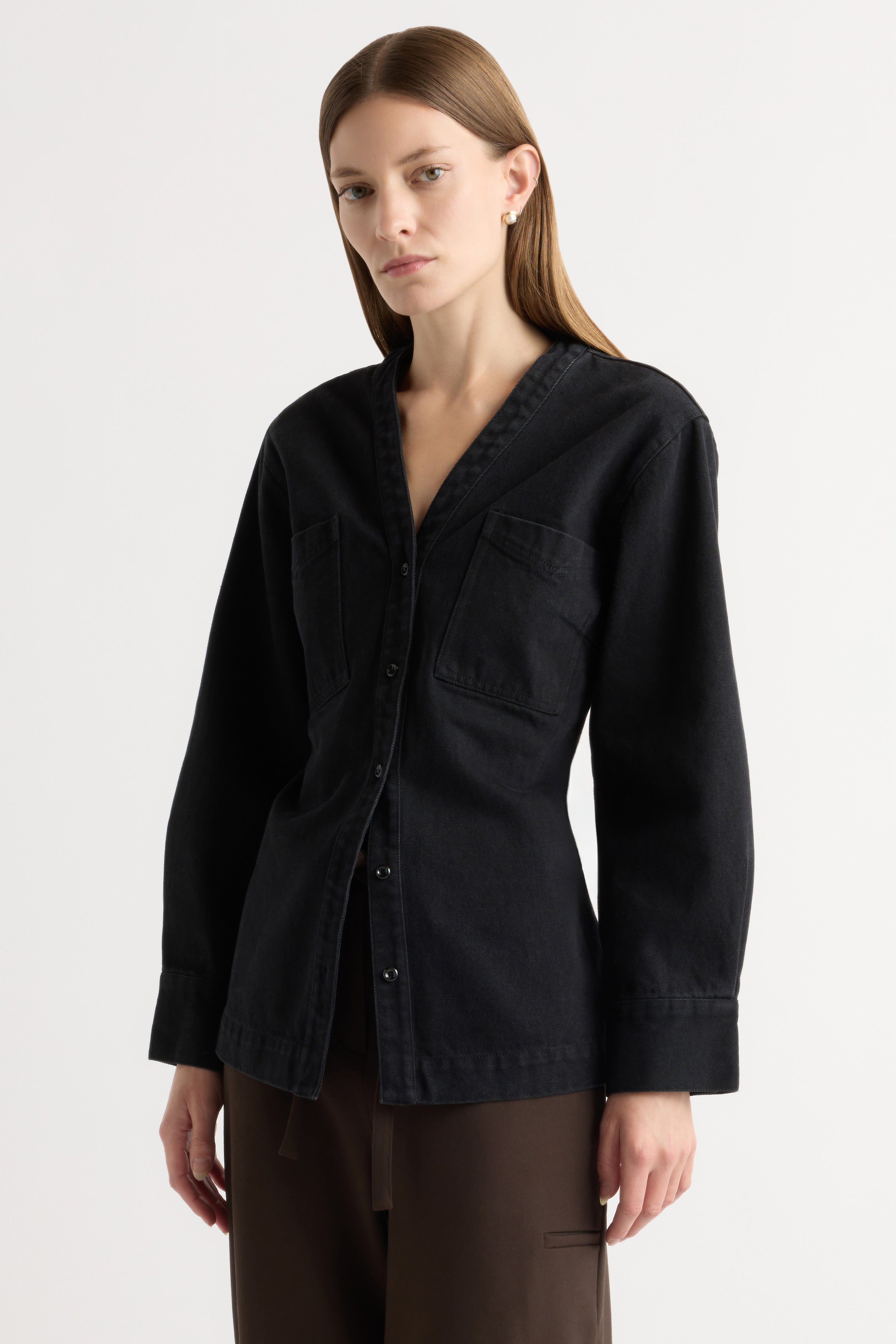 Emmett Cinch-Waist Denim Jacket