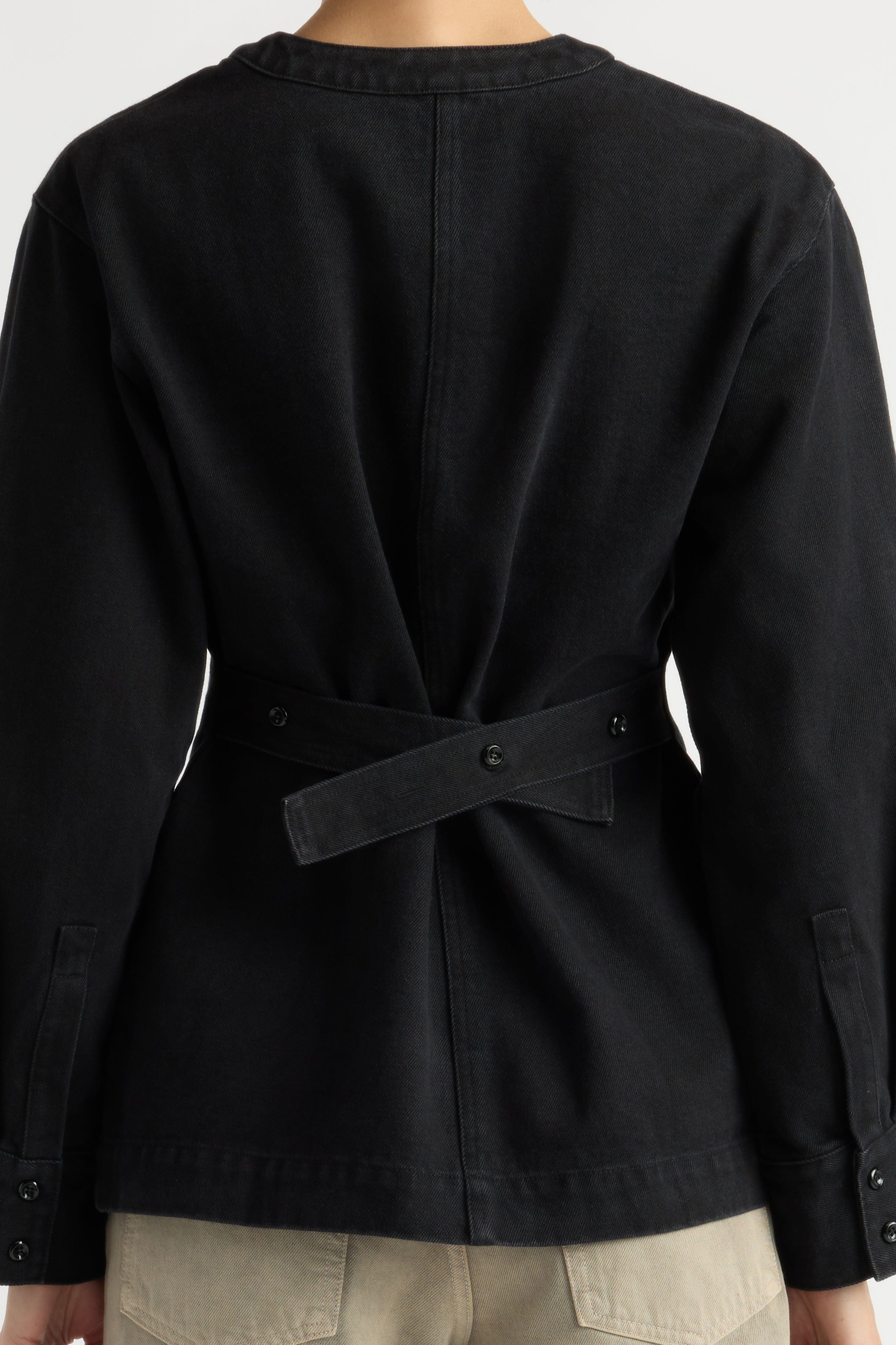 Emmett Cinch-Waist Denim Jacket