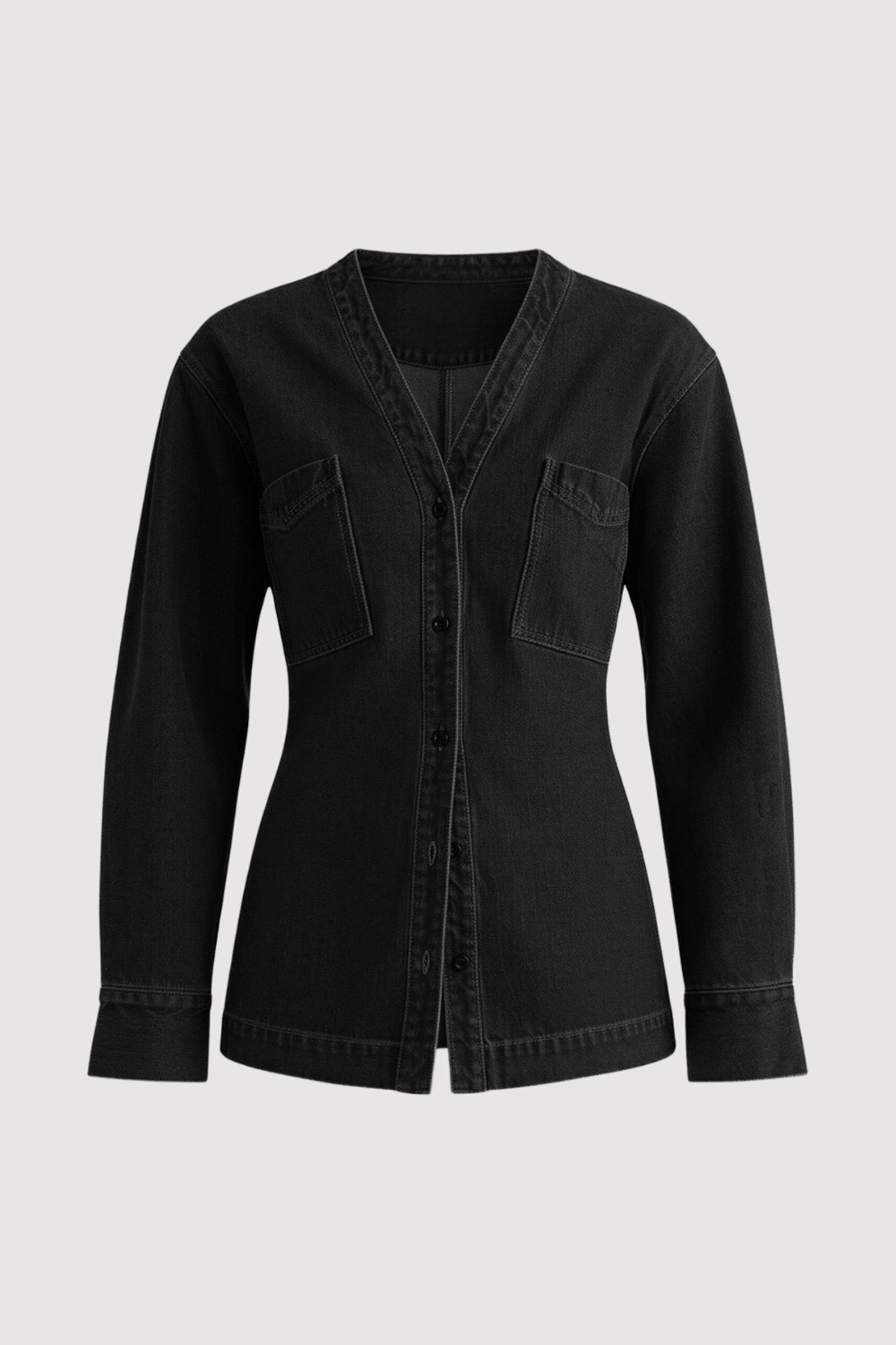 Emmett Cinch-Waist Denim Jacket