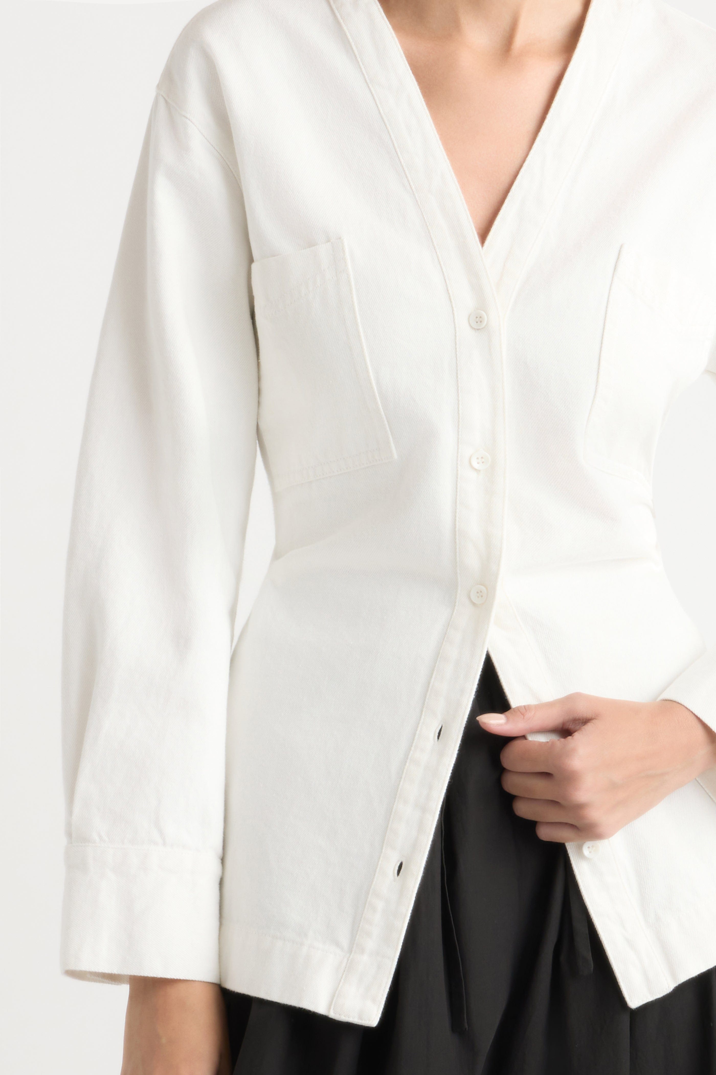 Emmett Cinch-Waist Denim Jacket