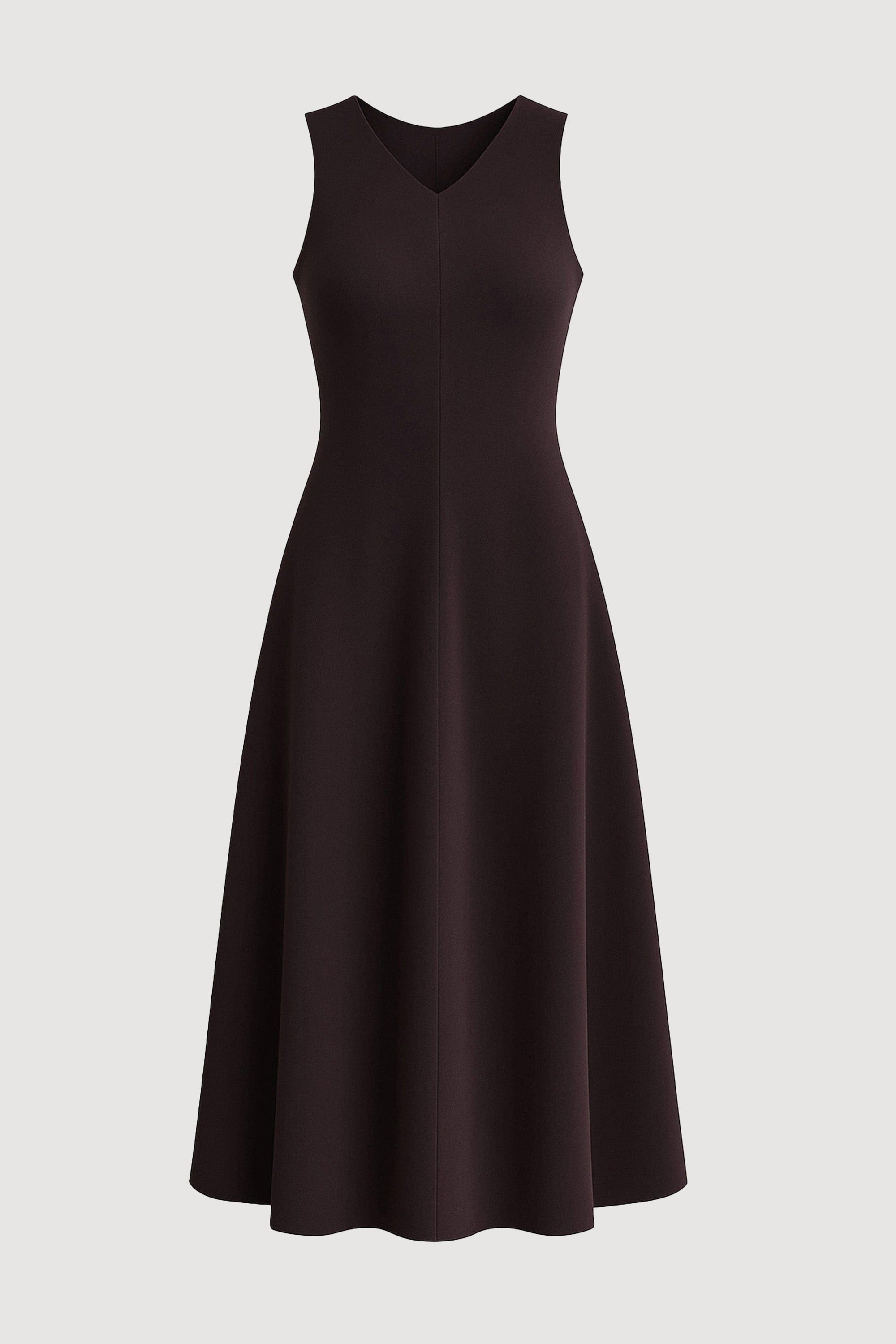 Enya Cinch-Waist Knit Dress Deep Merlot / M Enya Cinch-Waist Knit Dress Deep Merlot / M