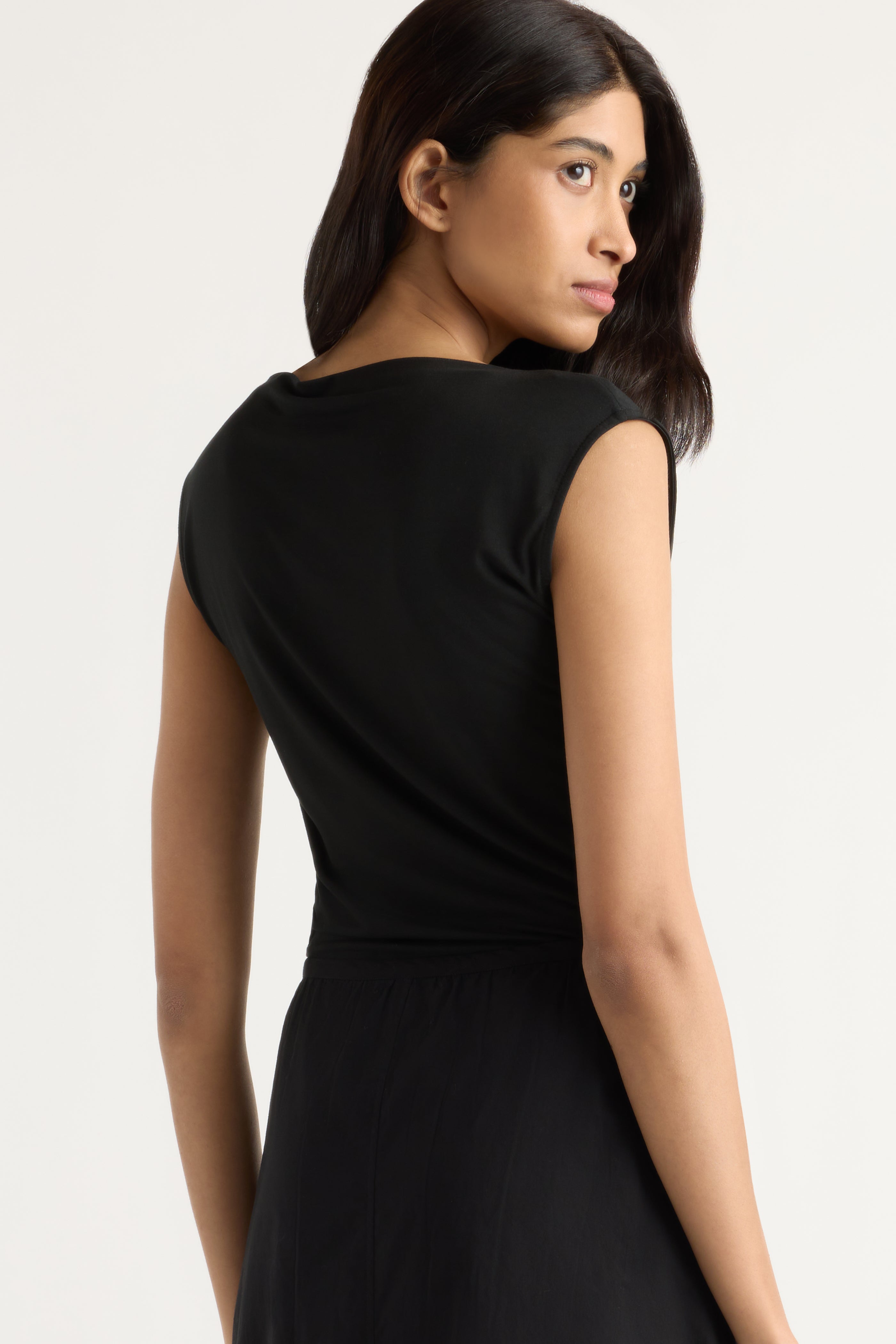 Esme Sleeveless Slit-Neck Tank Esme Sleeveless Slit-Neck Tank