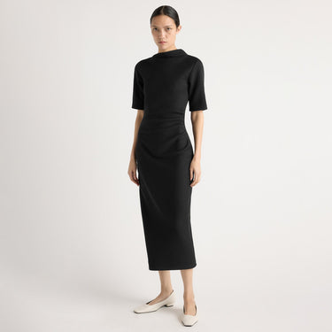 Charlotte | Evie Ribbed-Knit Jersey Dress in Size Small