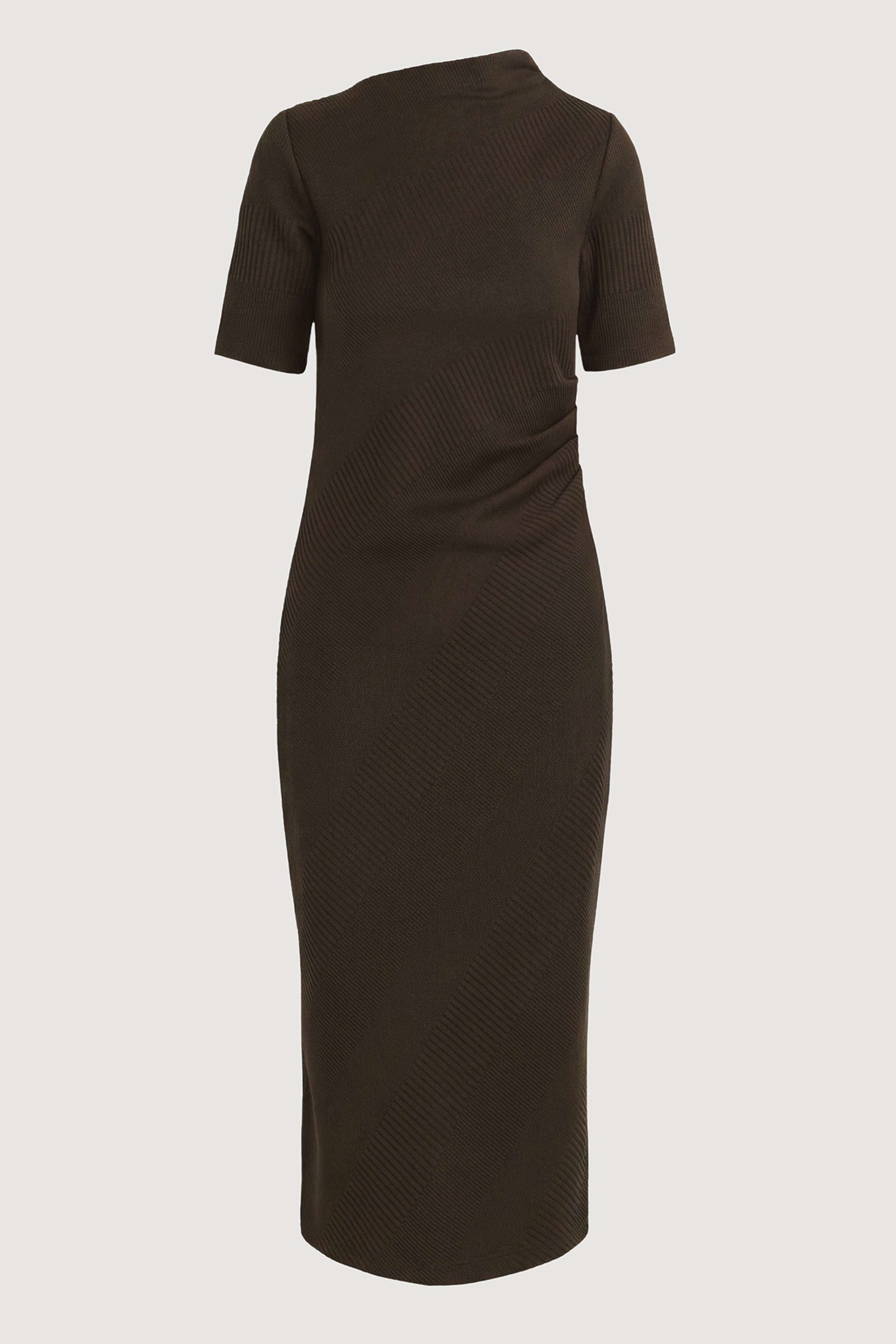 Evie Ribbed-Knit Jersey Dress (Petite) Olive / Petite / XS