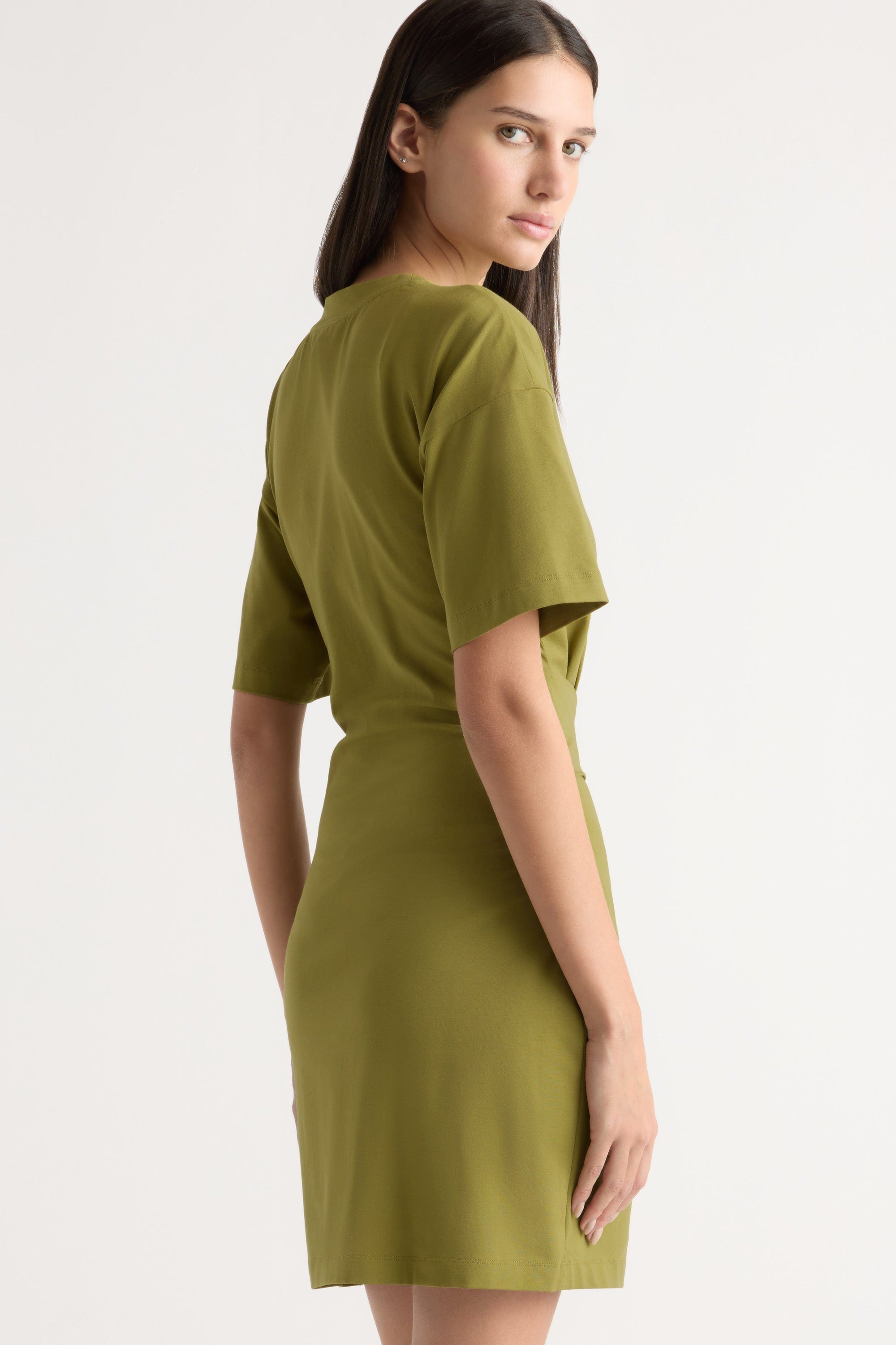 green short sleeve wrap dress Short Sleeve Green Wrap Linen Dress, Summer Wrap Maxi Dress, Womens Dress,  Long Linen Dress, Casual Linen Dress, Handmade Dress 2363#