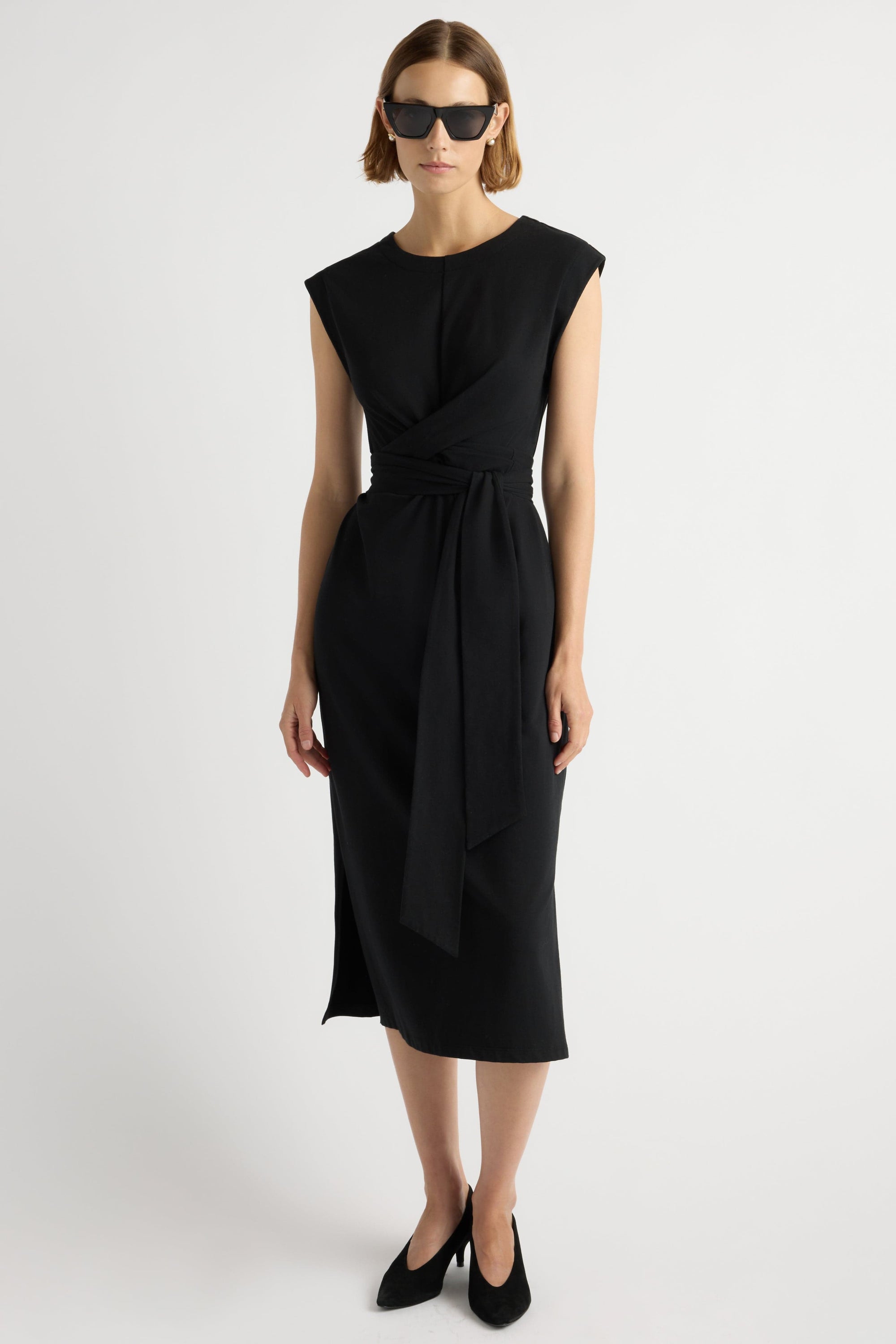 Fei Wrap Dress at Modern Citizen | Organic Cotton Midi Dress Fei Wrap Dress at Modern Citizen | Organic Cotton Midi Dress