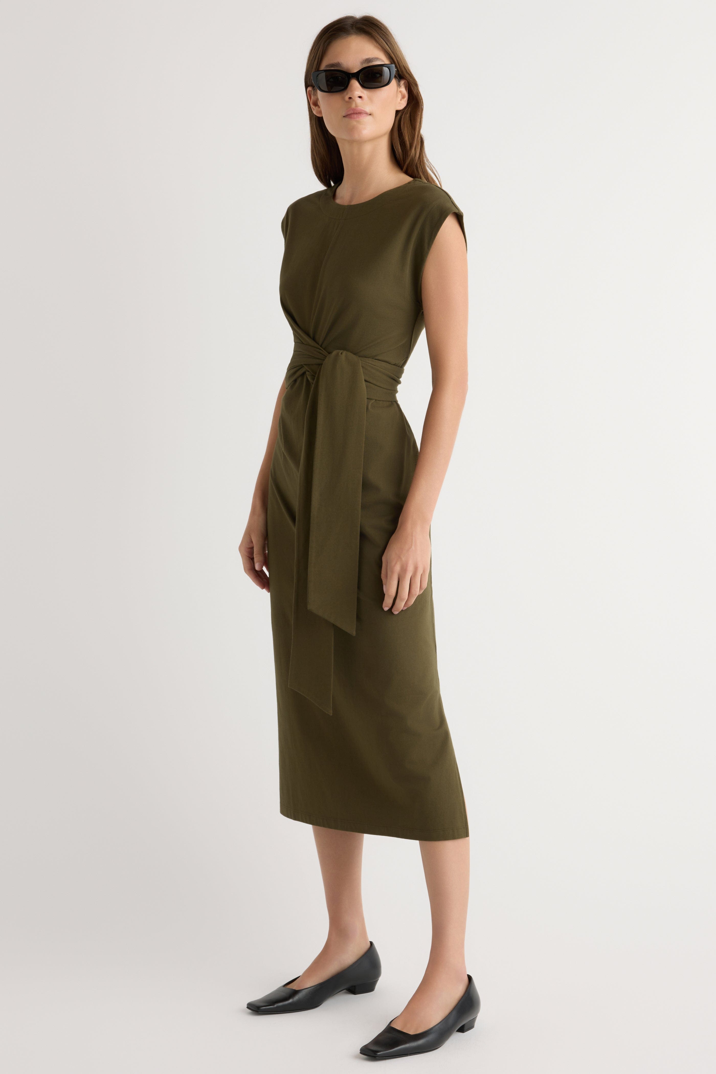 Fei Tie-Front Organic Cotton Dress