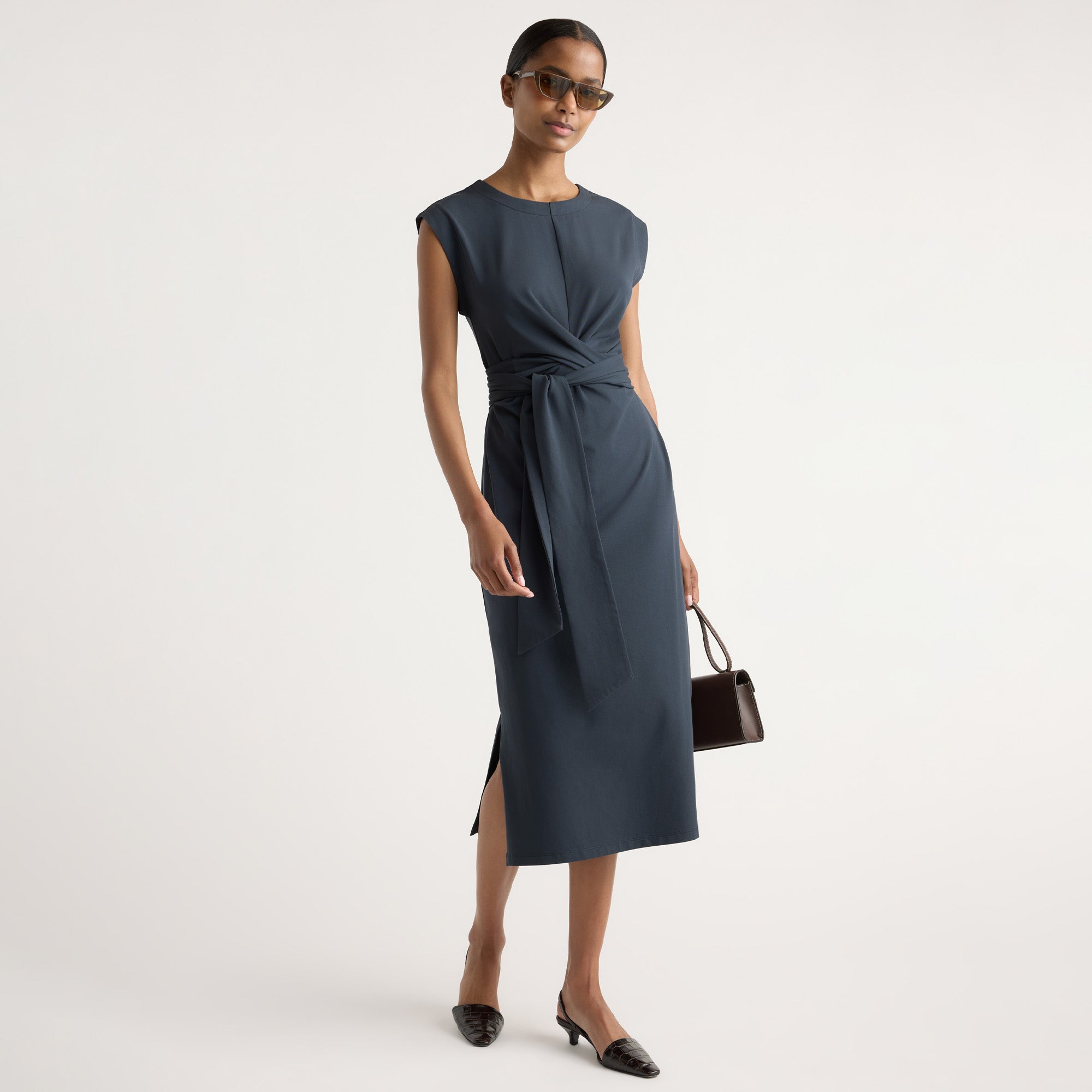 modern citizen fei tie front midi dress modern citizen fei tie front midi dress Fei Tie-Front Organic Cotton Dress