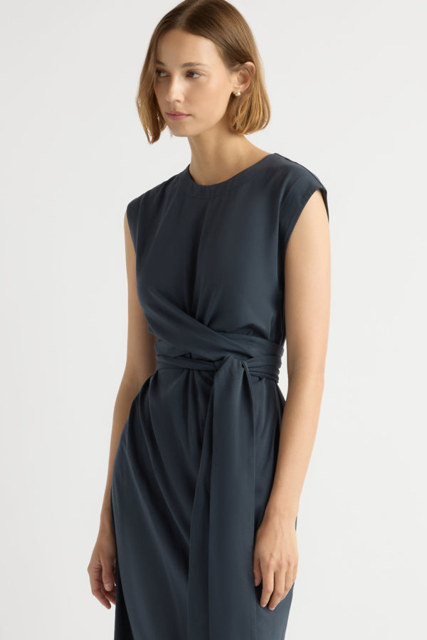 Fei Tie-Front Midi Dress