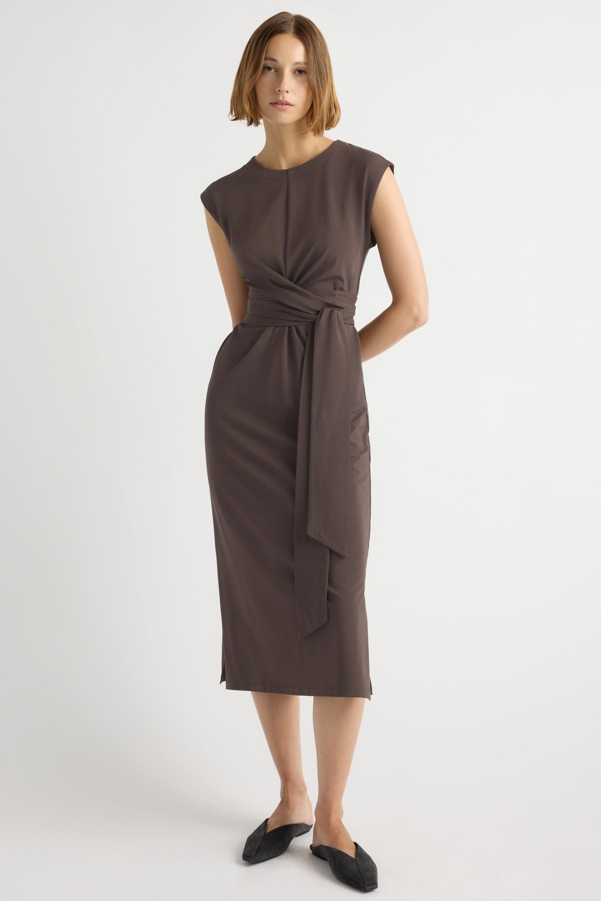 modern citizen fei dress Tie-Front Organic Cotton in Dark Truffle at Nordstrom, Size X-Small 20s flapper dress Our modern take on Lady Gaga's MTV Awards Size:37.5 = 7.5 US