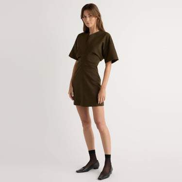 Renée | Fiore Ruched V-Neck Mini Dress in Size Extra Small
