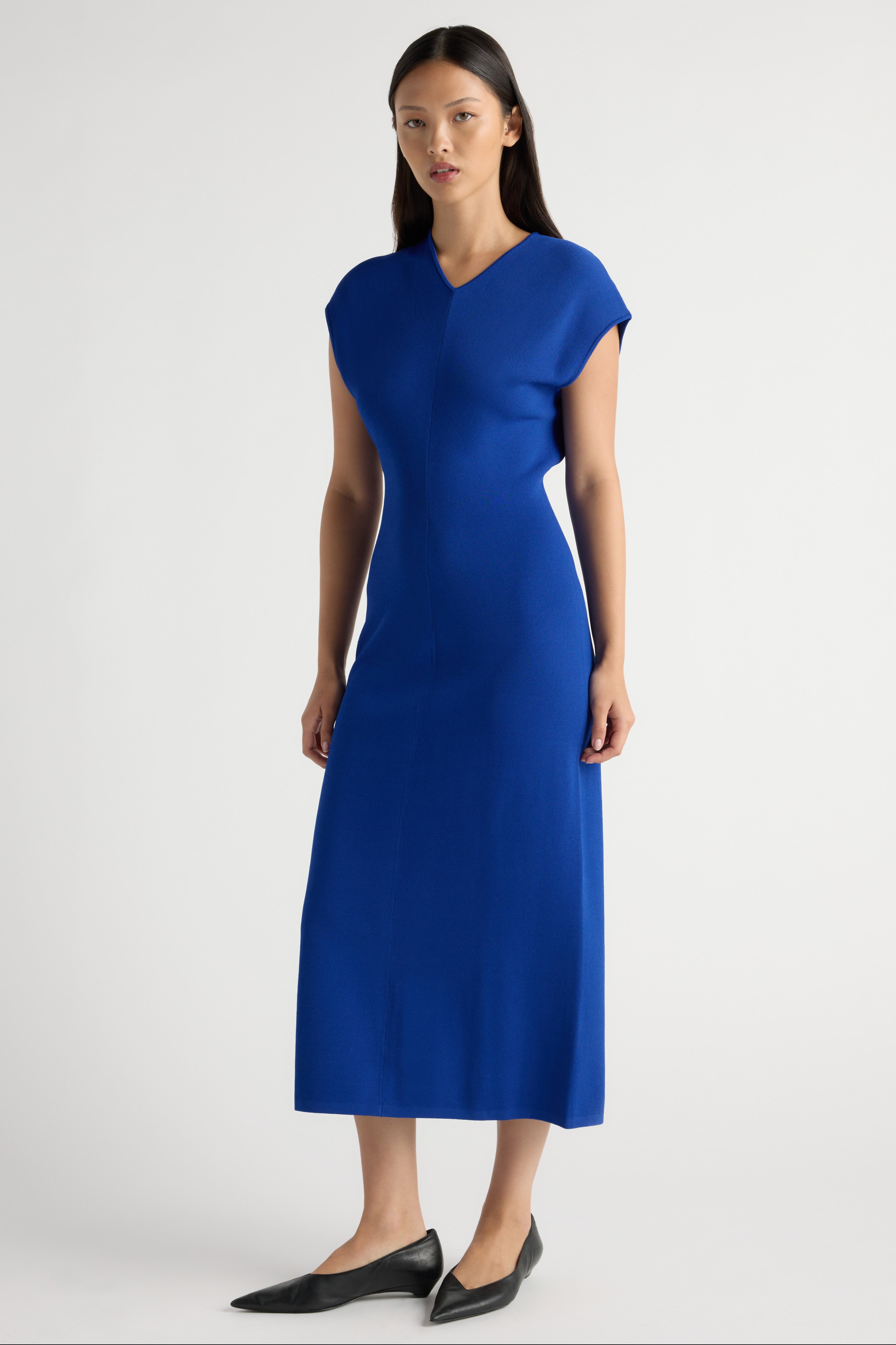 Frida V-Neck Sweater Dress