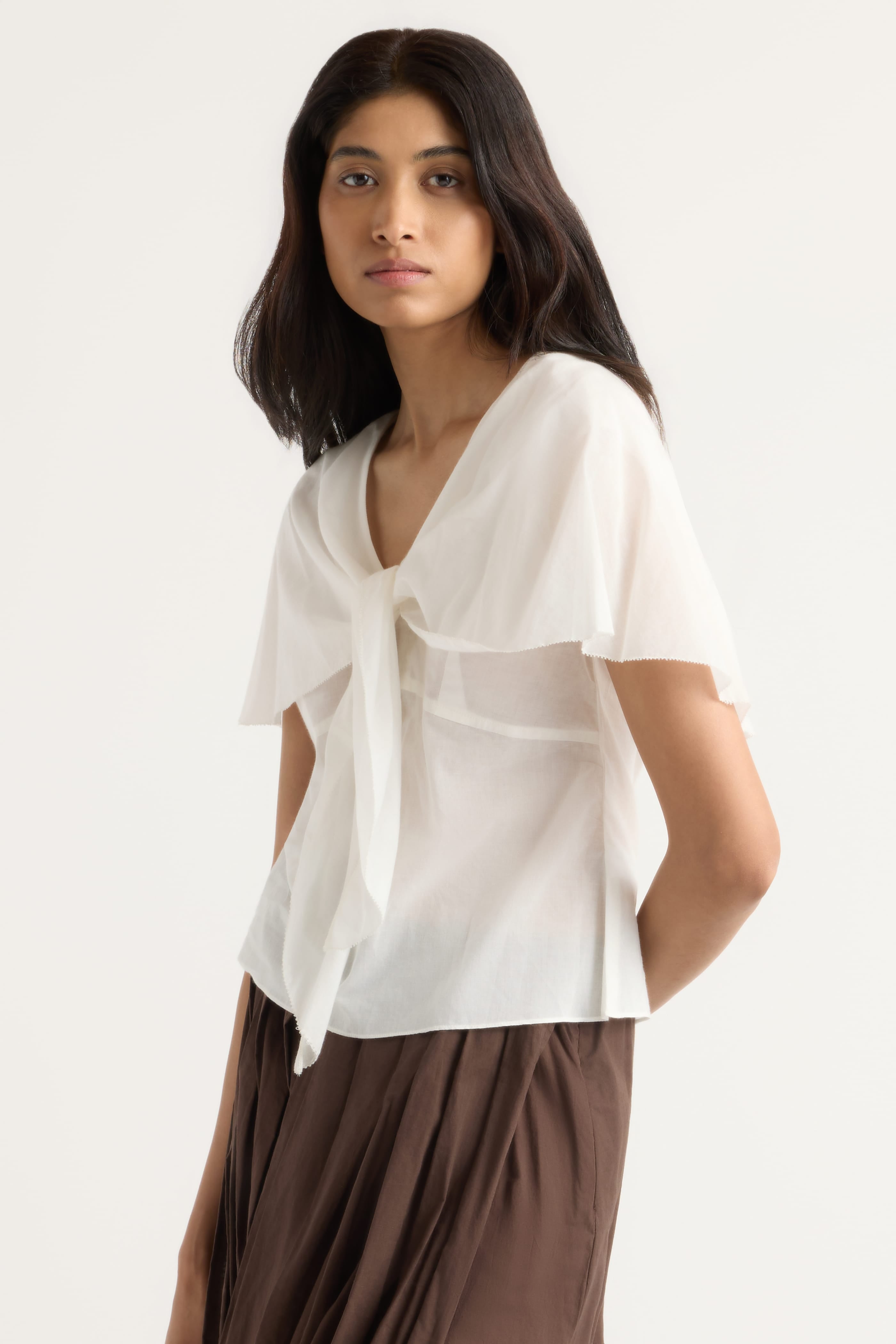 Geneva Layered V-Neck Blouse