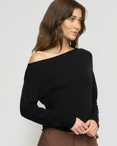 Renée | Hachi Tencel-Wool Off-Shoulder Sweater in Size Small