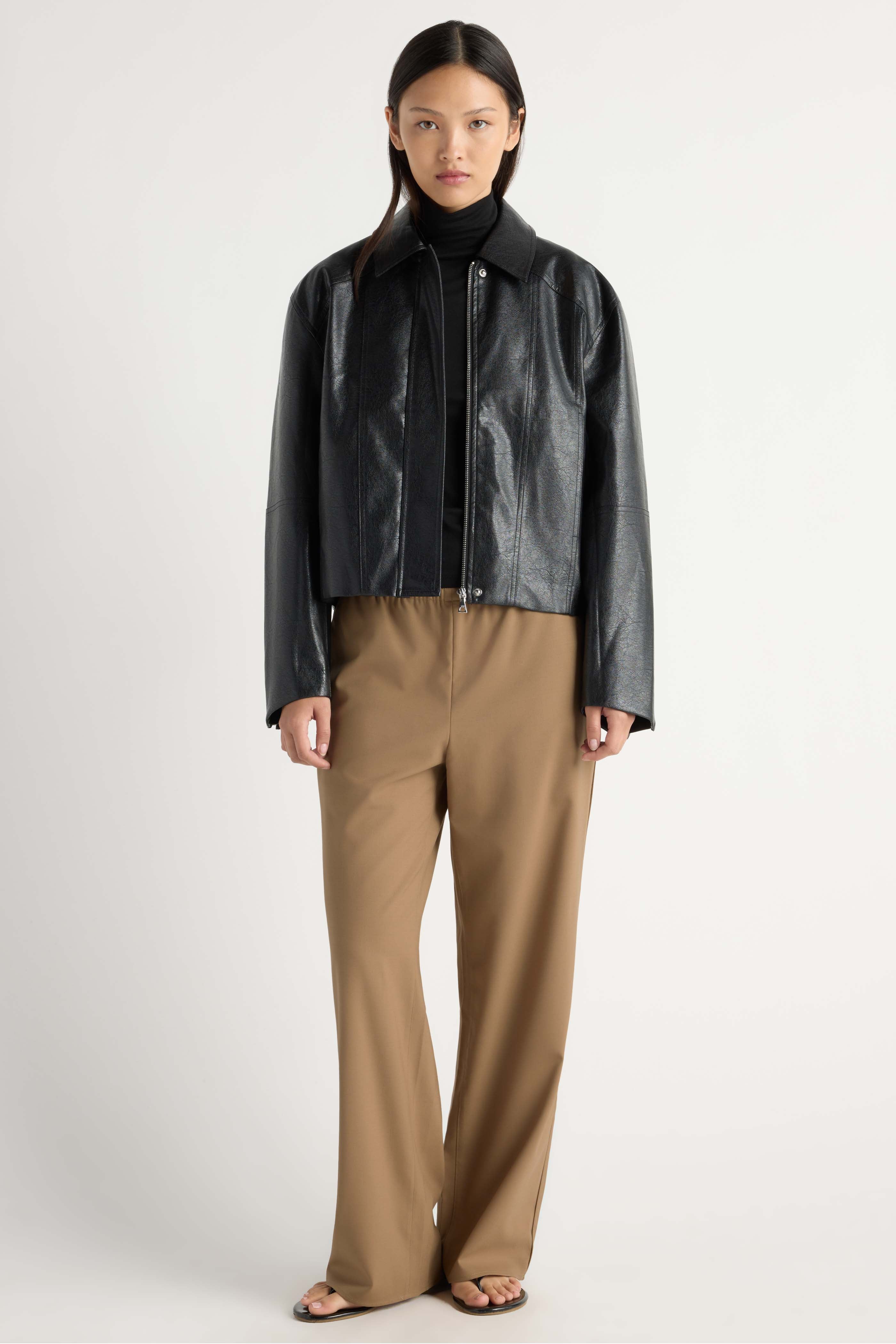 Halle Vegan Leather Jacket