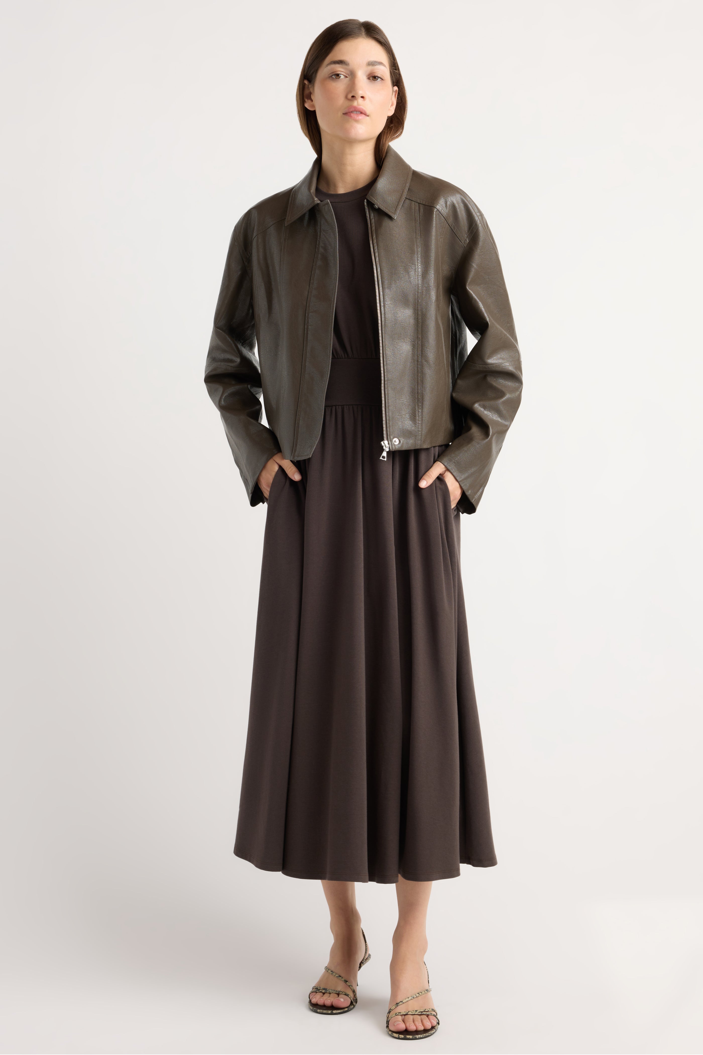 Halle Vegan Leather Jacket