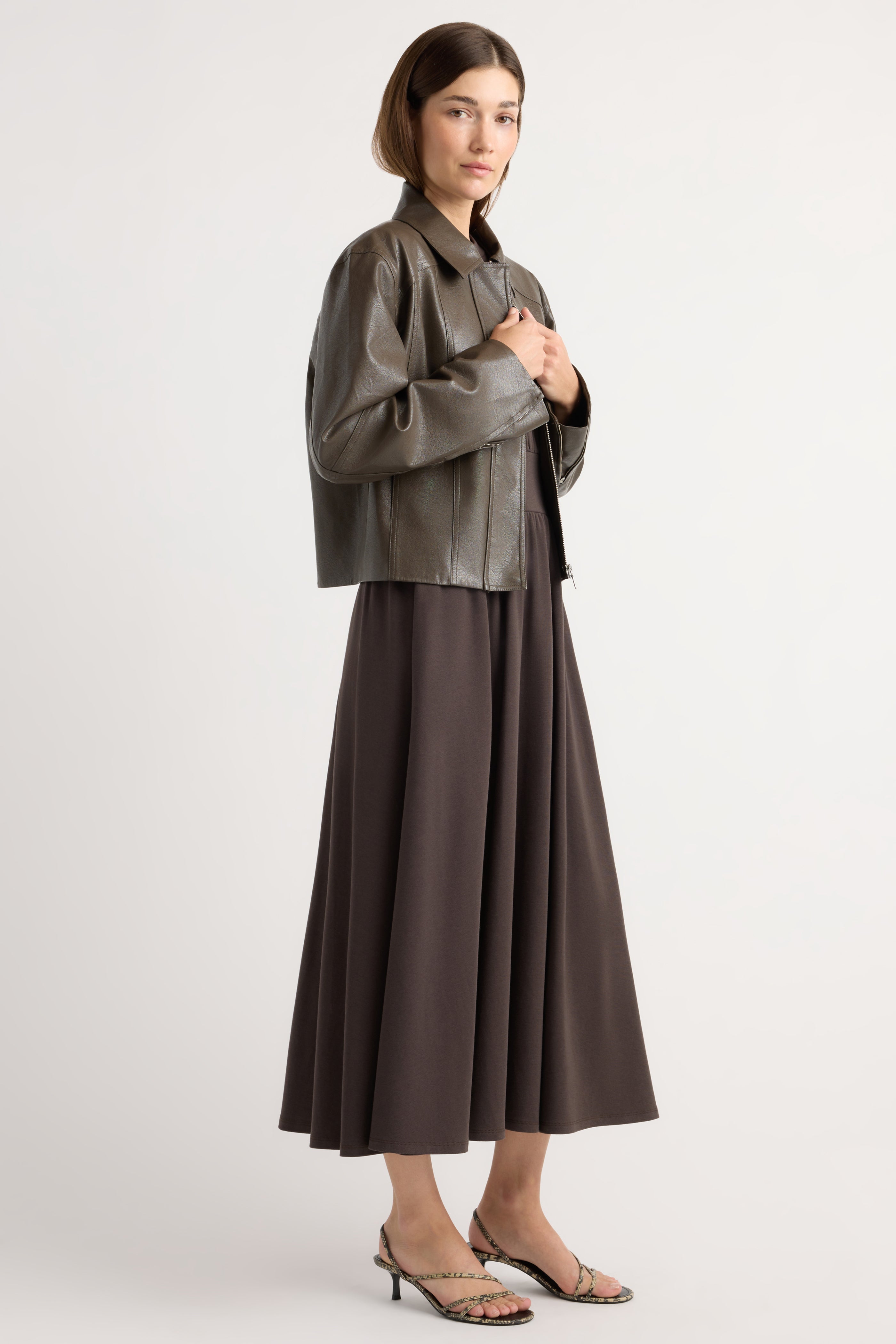 Halle Vegan Leather Jacket