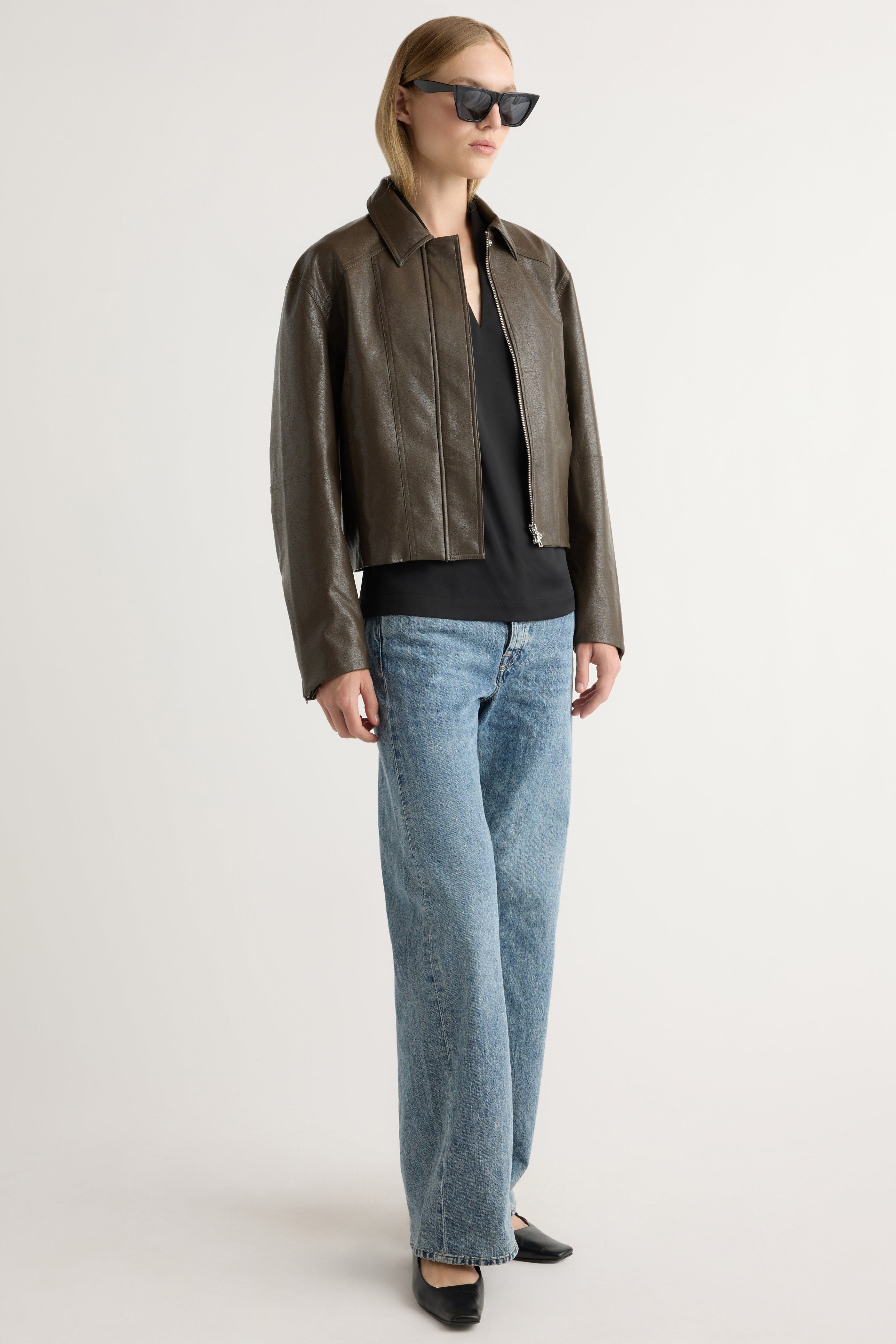Halle Vegan Leather Jacket