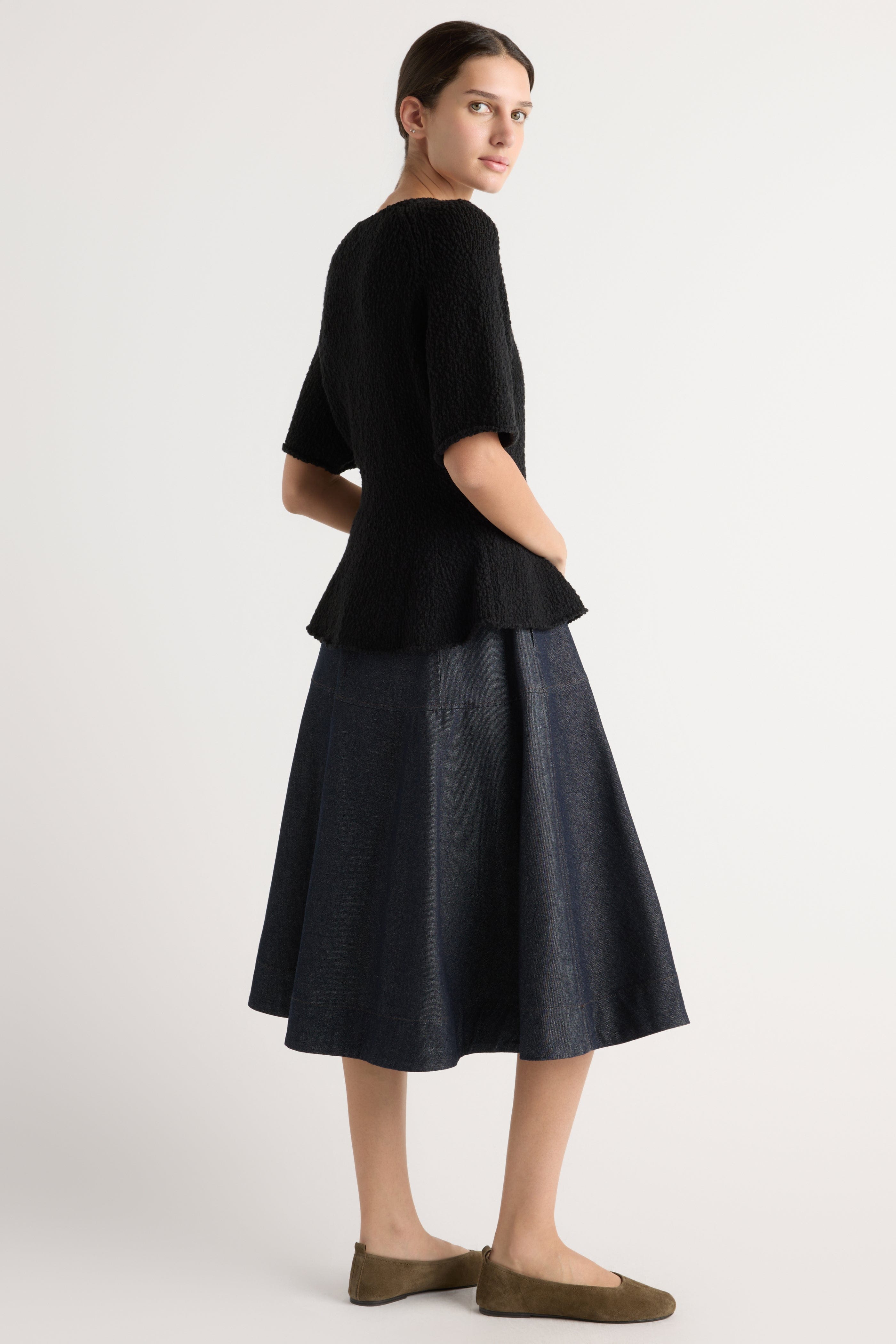 Hyejin A-Line Denim Skirt