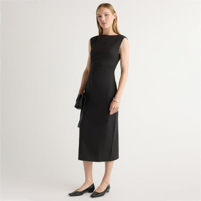 Inari Cotton Twill Boat-Neck Dress Inari Cotton Twill Boat-Neck Dress