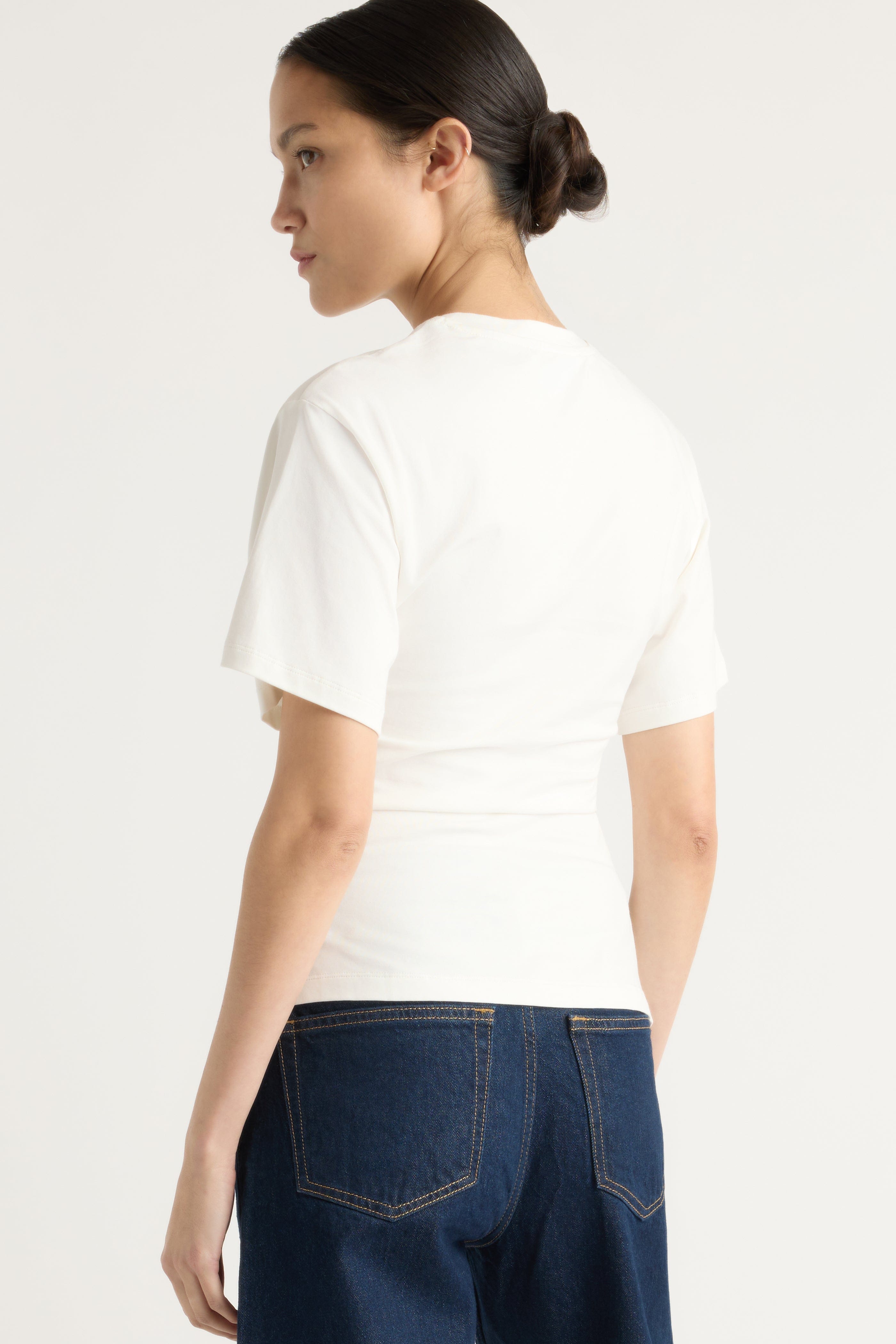 トップス fti Janette Front-Wrap Jersey Tee
