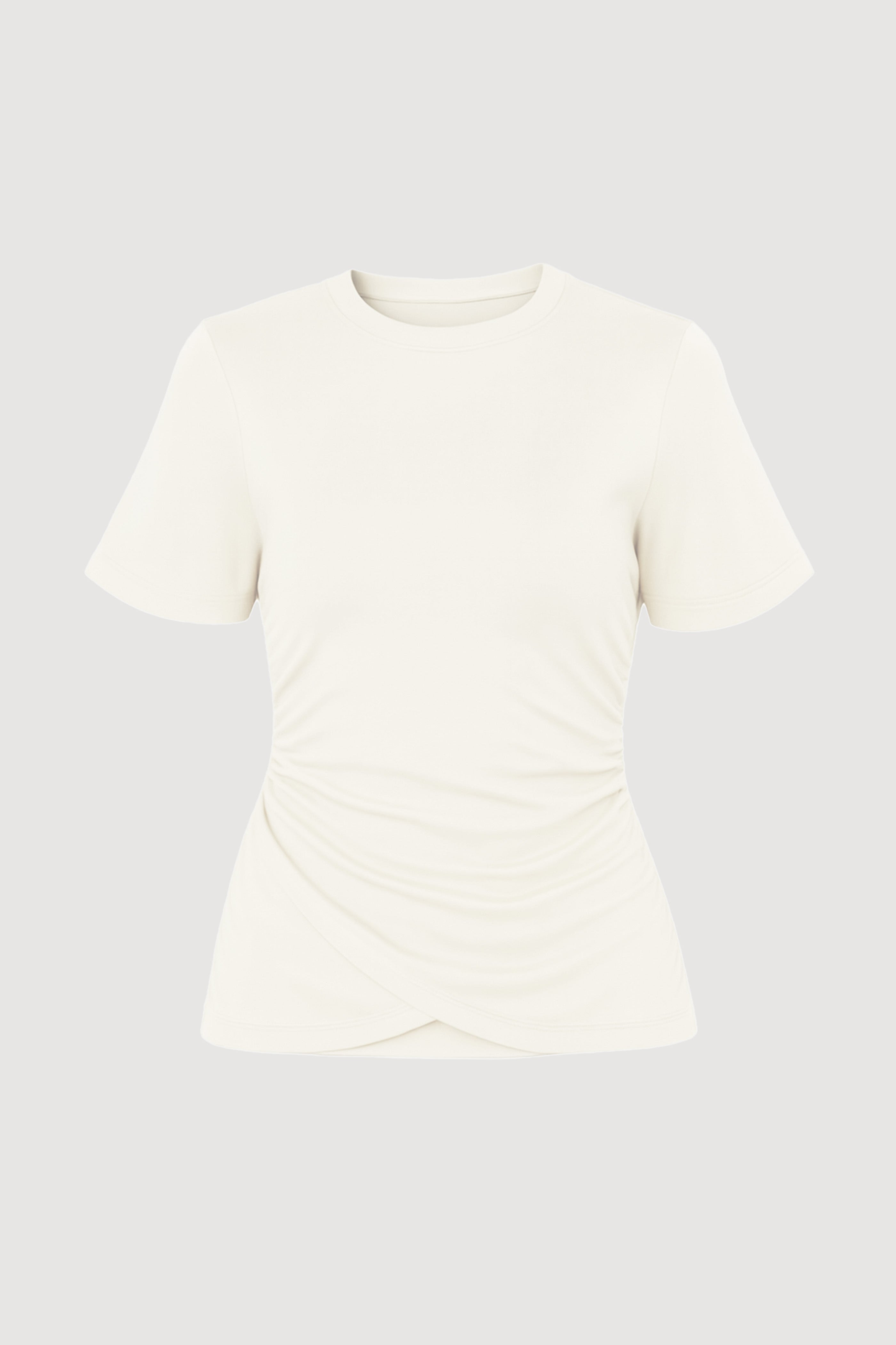 トップス fti Janette Front-Wrap Jersey Tee