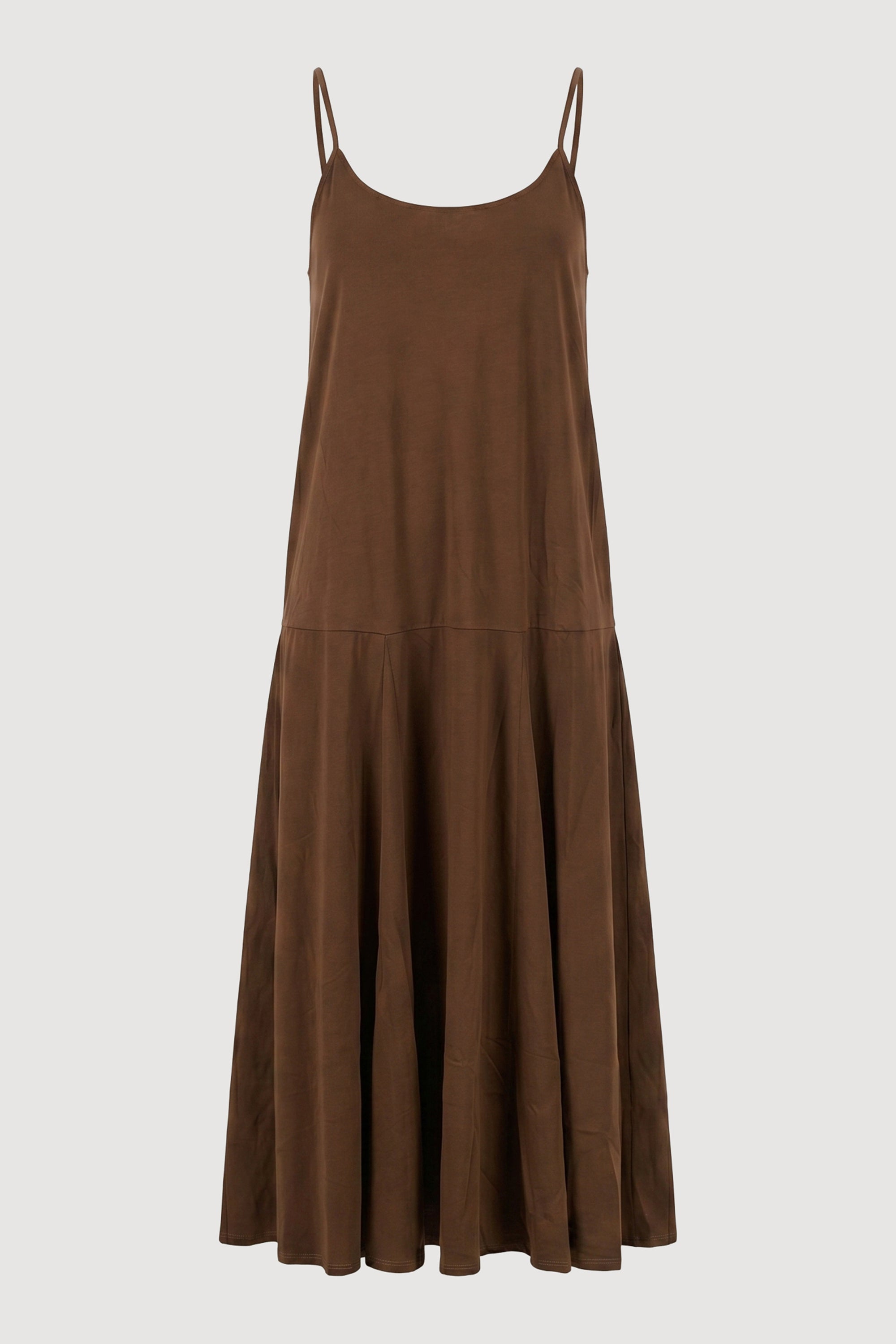 a line jersey dress Jimena A-Line Jersey Tank Dress Olive Brown / M