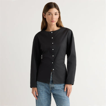 Renée | Jinsol Cotton Poplin Blouse in Size Extra Small 