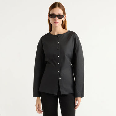 Kelsey | Jinsol Cotton Poplin Blouse in Size Small 