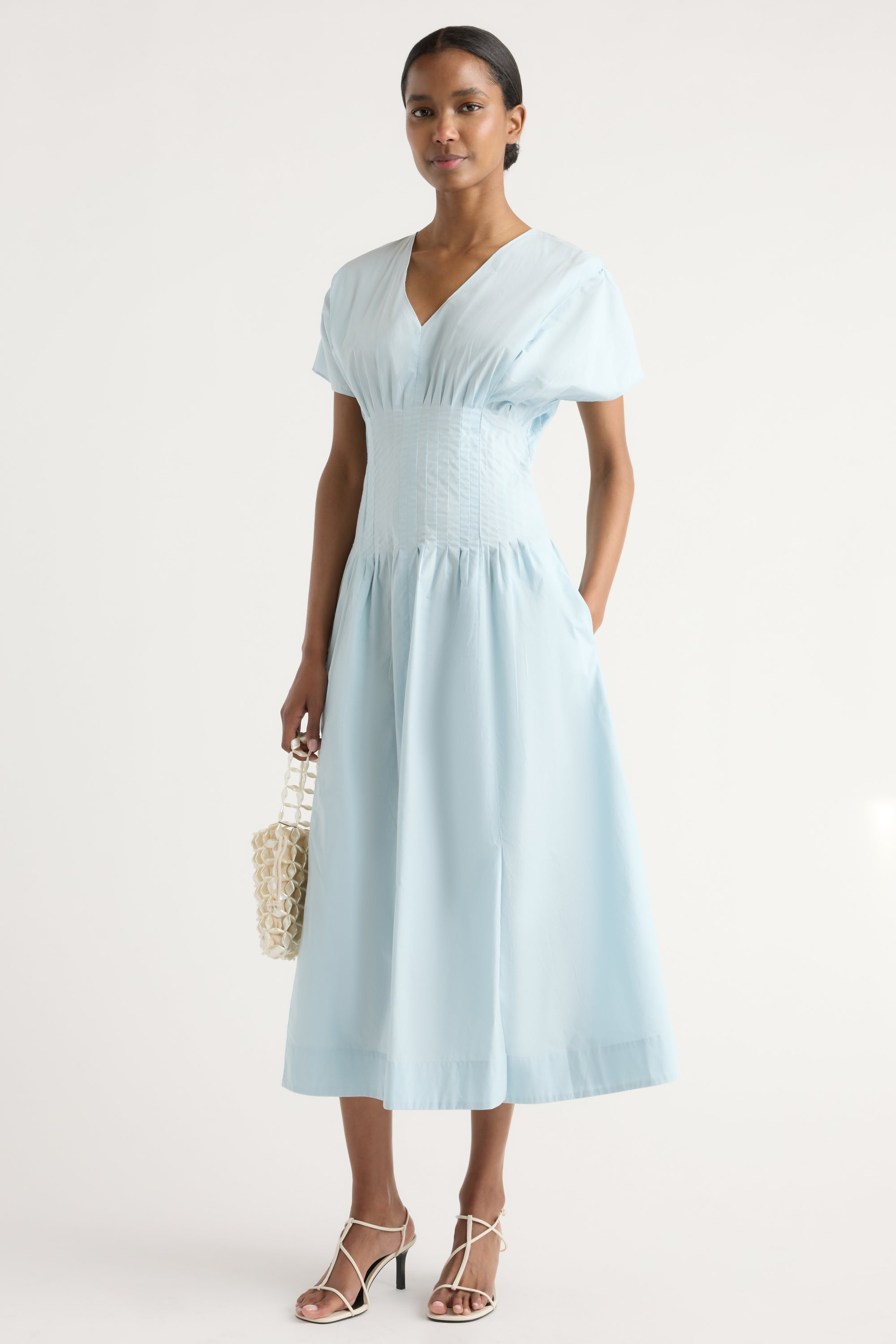 blouson formal dress Kai Pleated Blouson Dress