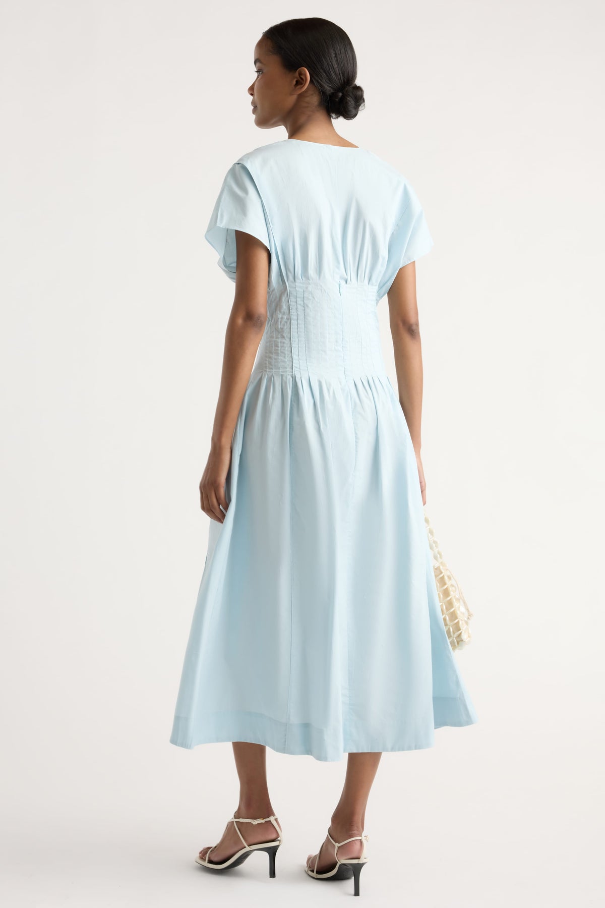 blue blouson dress Kai Pleated Icy / L this lovely gown is 7 Korean Midi Dresses Size:IT 41 - US 10 yt_juliama_2311 Boston proper