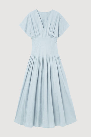 Kai Pleated Blouson Dress