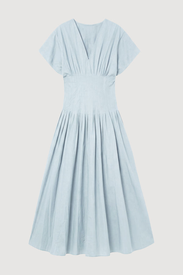 cotton poplin dress Katya Cotton Poplin Tie-Waist Dress