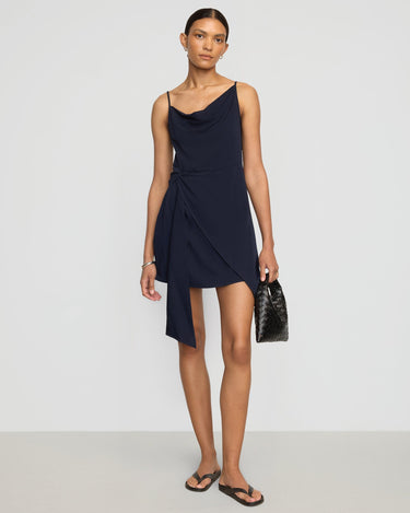 Vanessa | Kamini Asymmetric Mini Dress in Size Small