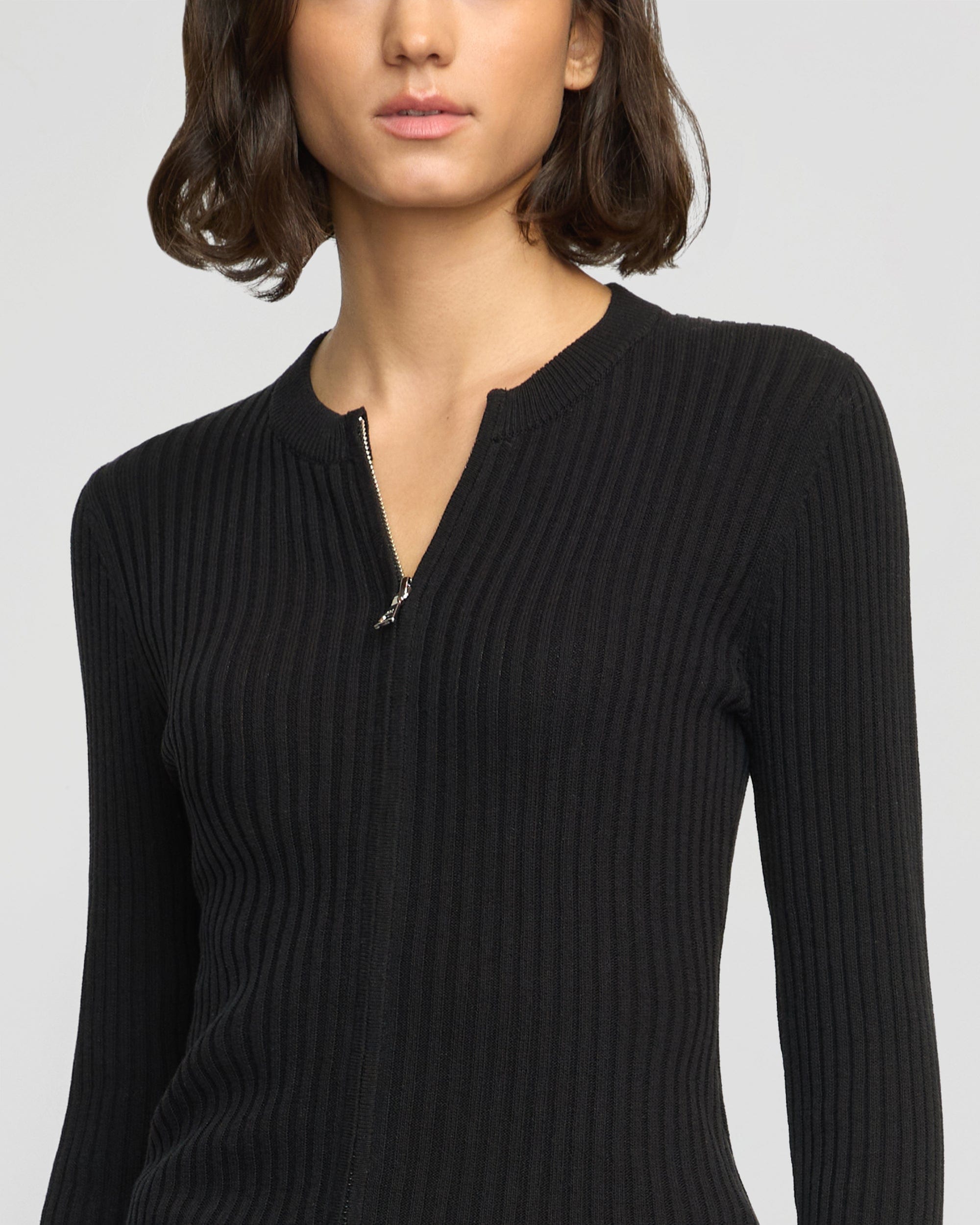 evelyn ファーショルダーニット ブラック evelyn ファーショルダーニット エブリン BK ブラック レディース