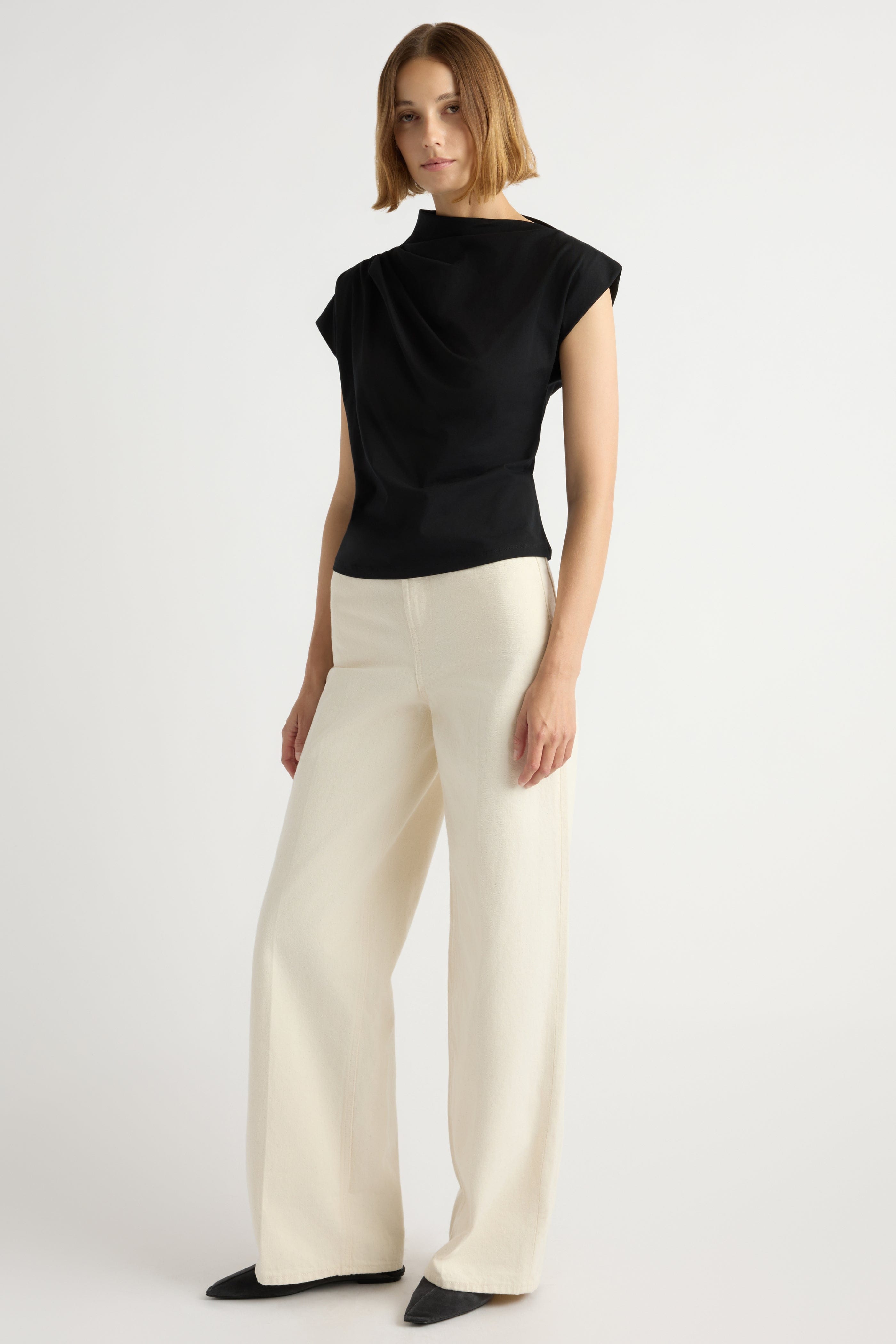 Kenny Asymmetric-Neck Tee