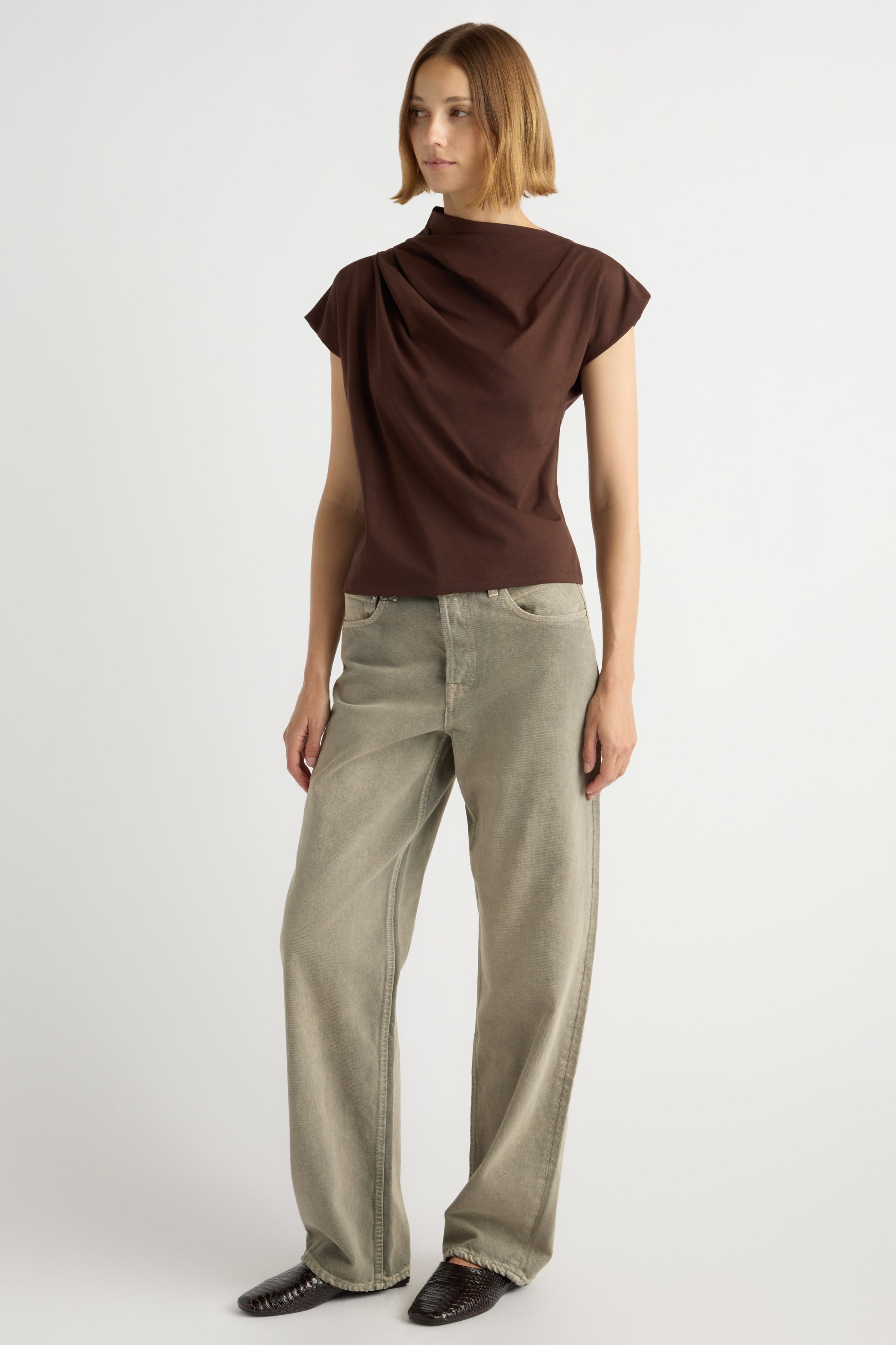Kenny Asymmetric-Neck Tee