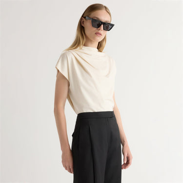 Jess | Kenny Asymmetric-Neck Tee in Size Small
