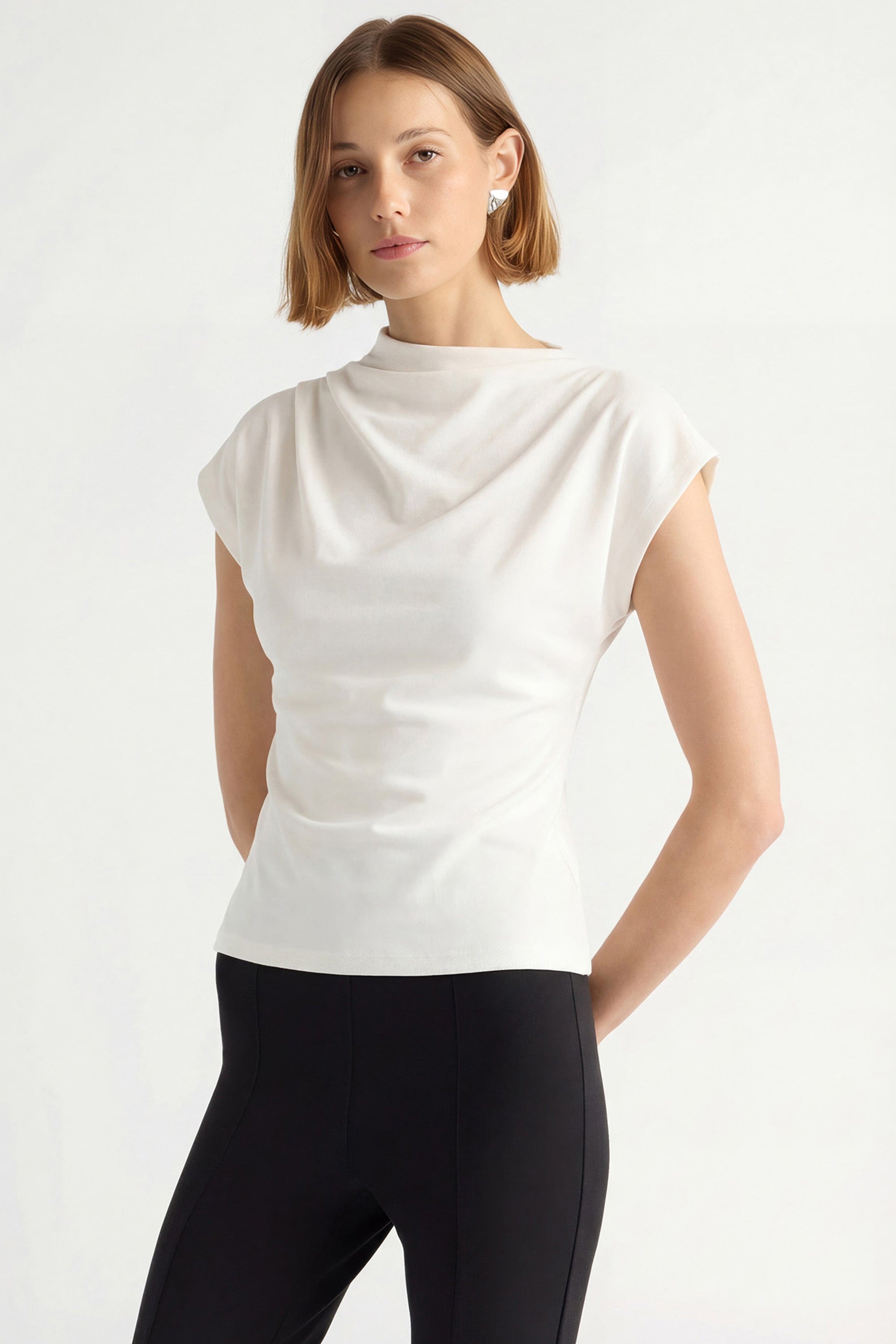 Kenny Asymmetric-Neck Tee