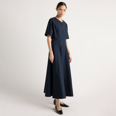 midi dress with kimono sleeves Kiko Cotton Dress at Modern Citizen