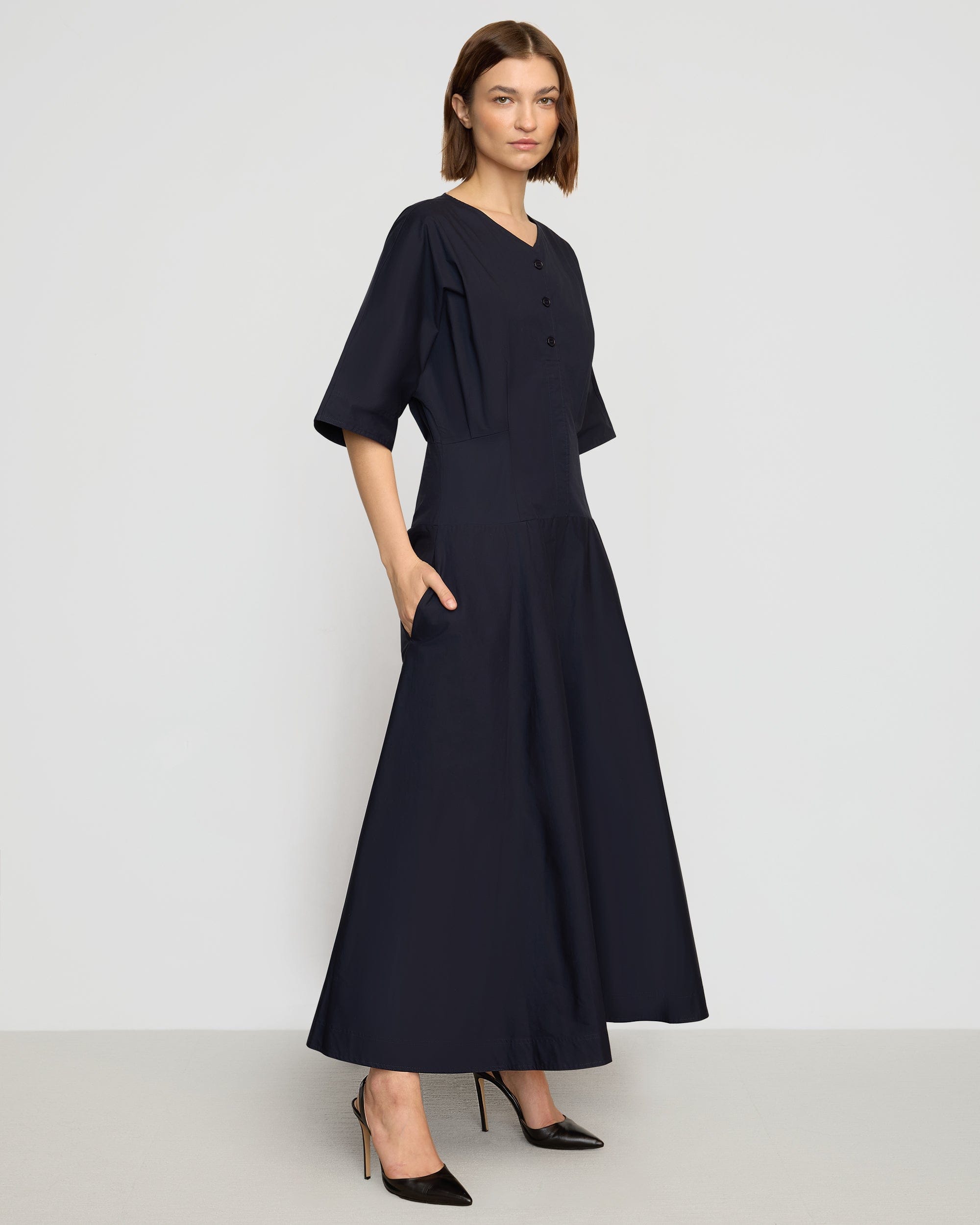 新品セリザワKimono Dress Short Sleeve navy 新品セリザワKimono Dress Short Sleeve navy