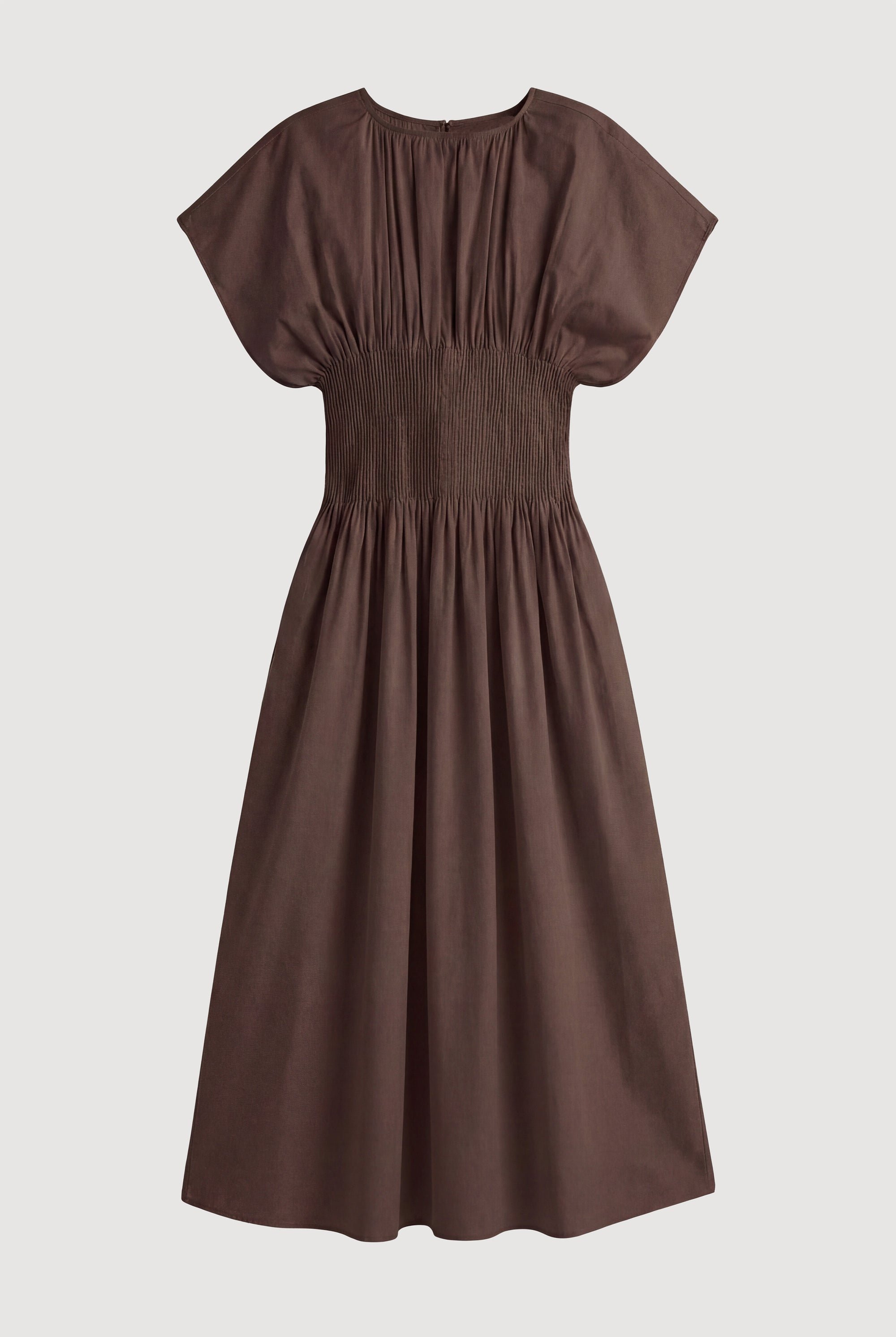 strapless open back dress Krys Pleated Crew-Neck Dress
