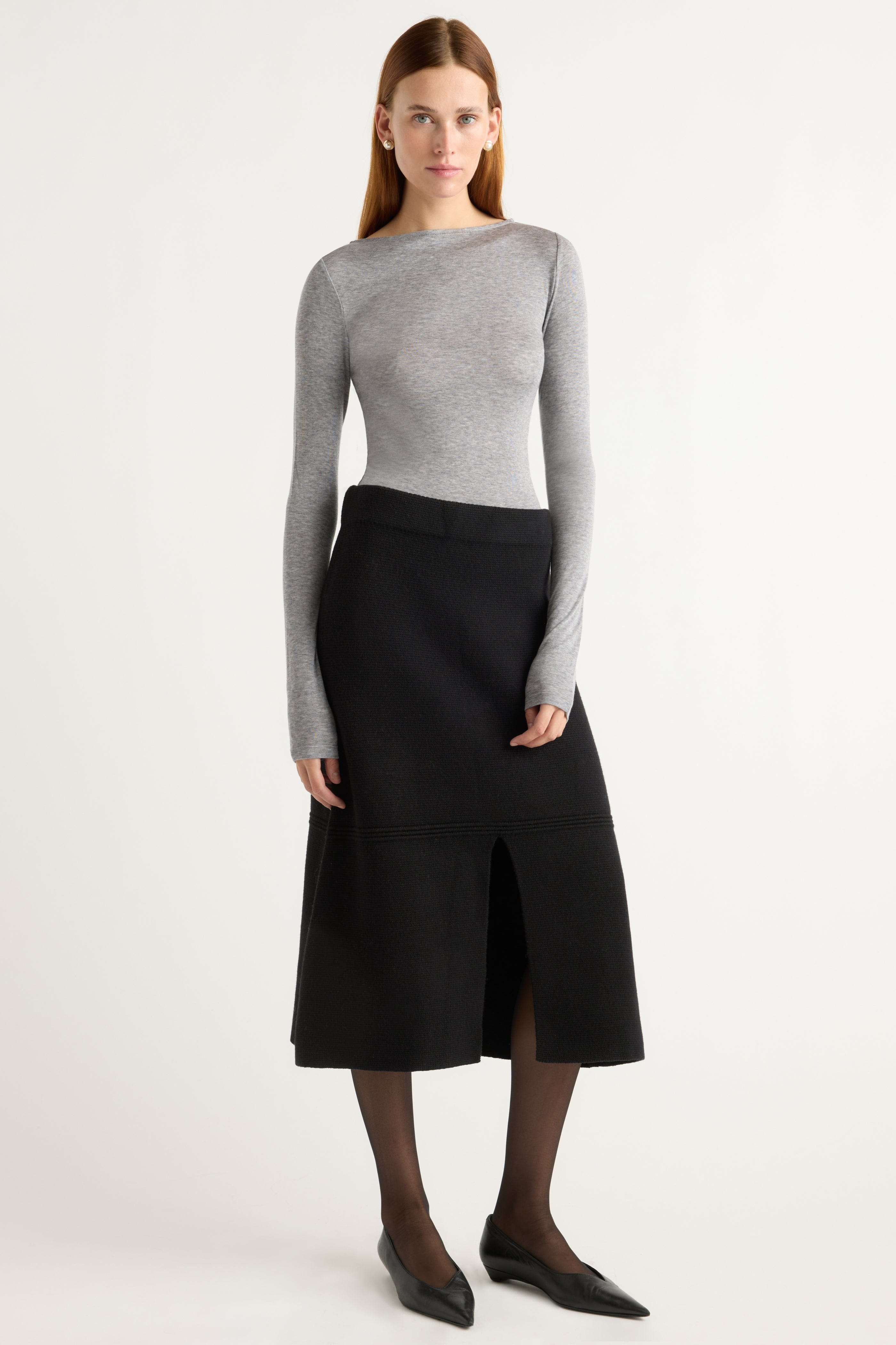 Lana Tencel-Wool Semi-Sheer Tee