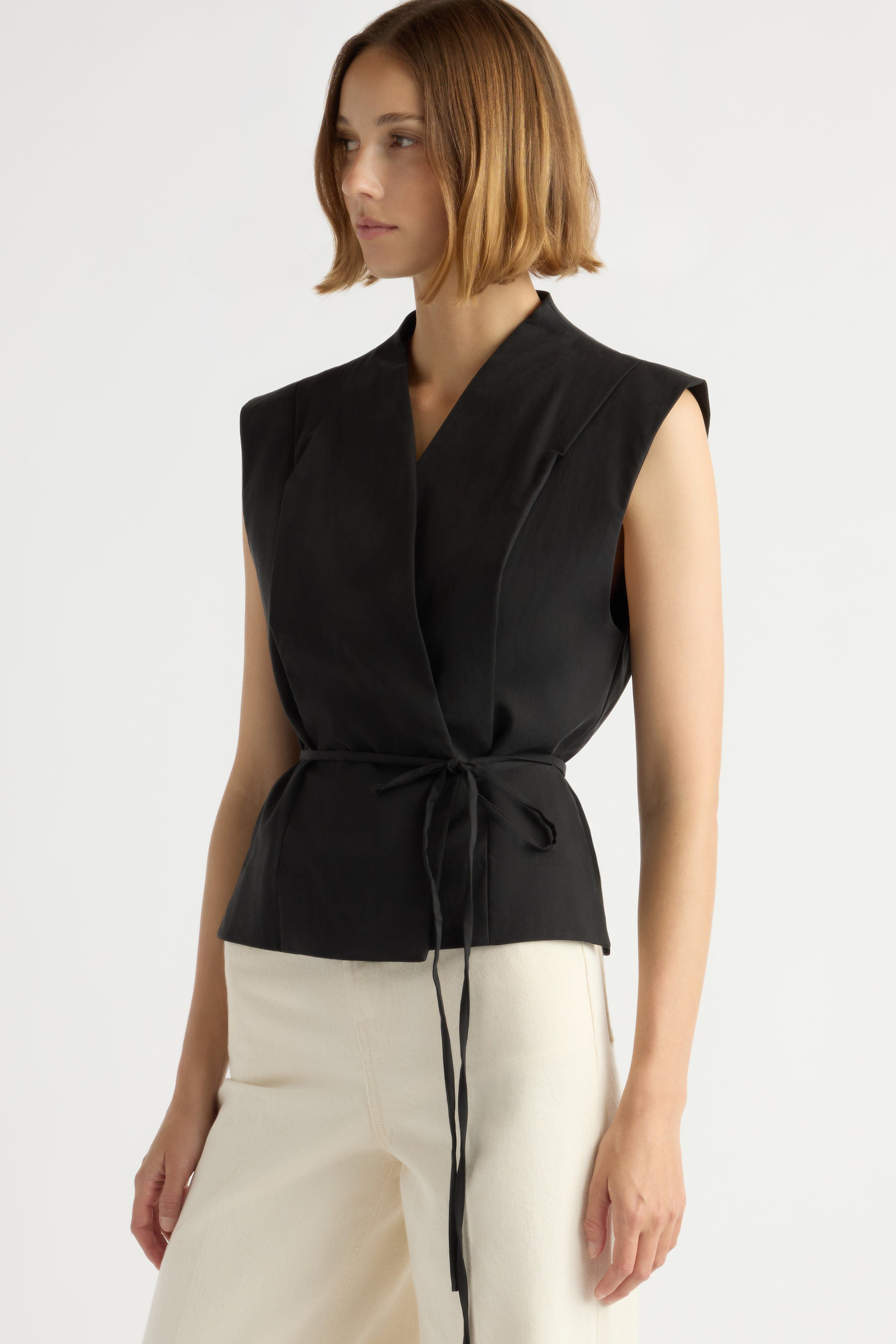 Leandra Tie-Wrap Vest