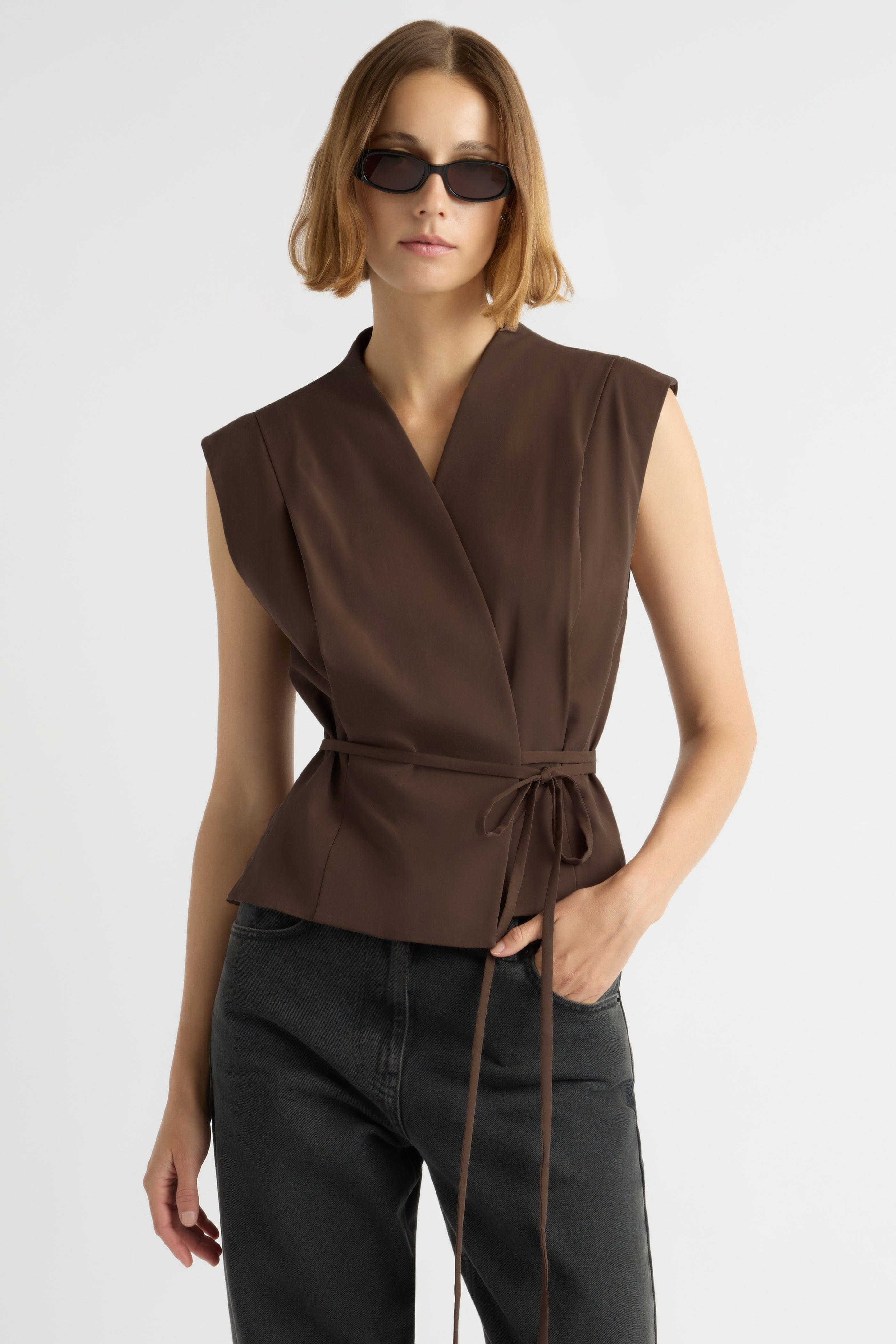 Leandra Tie-Wrap Vest