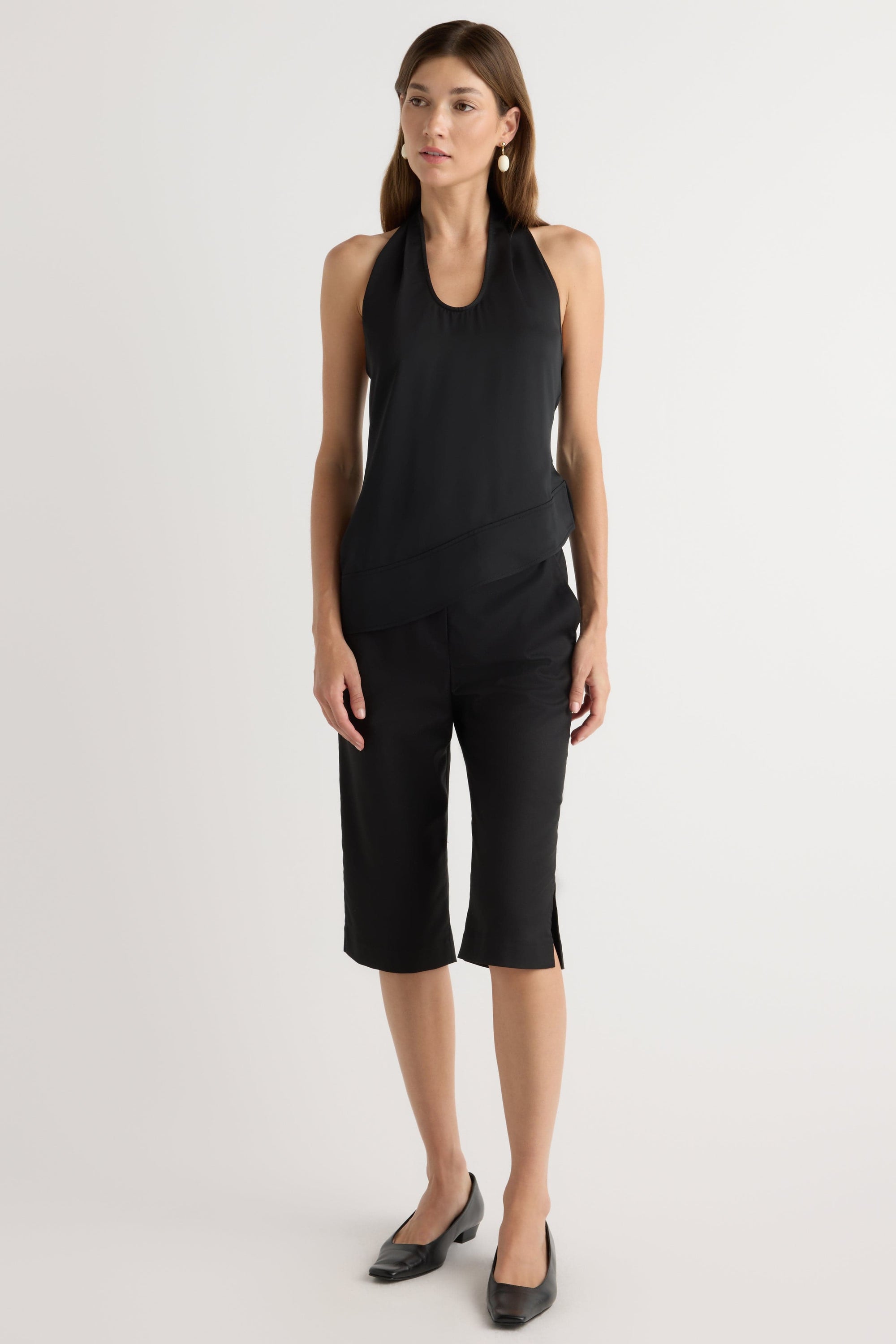 Lexi Tailored Capri Pant Black / 1X Lexi Tailored Capri Pant Black / 1X
