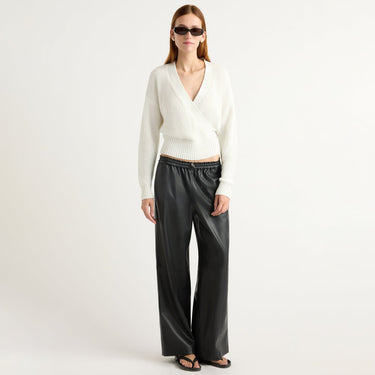 Kelsey | Lianne Drawstring Vegan Leather Pant in Size Small 