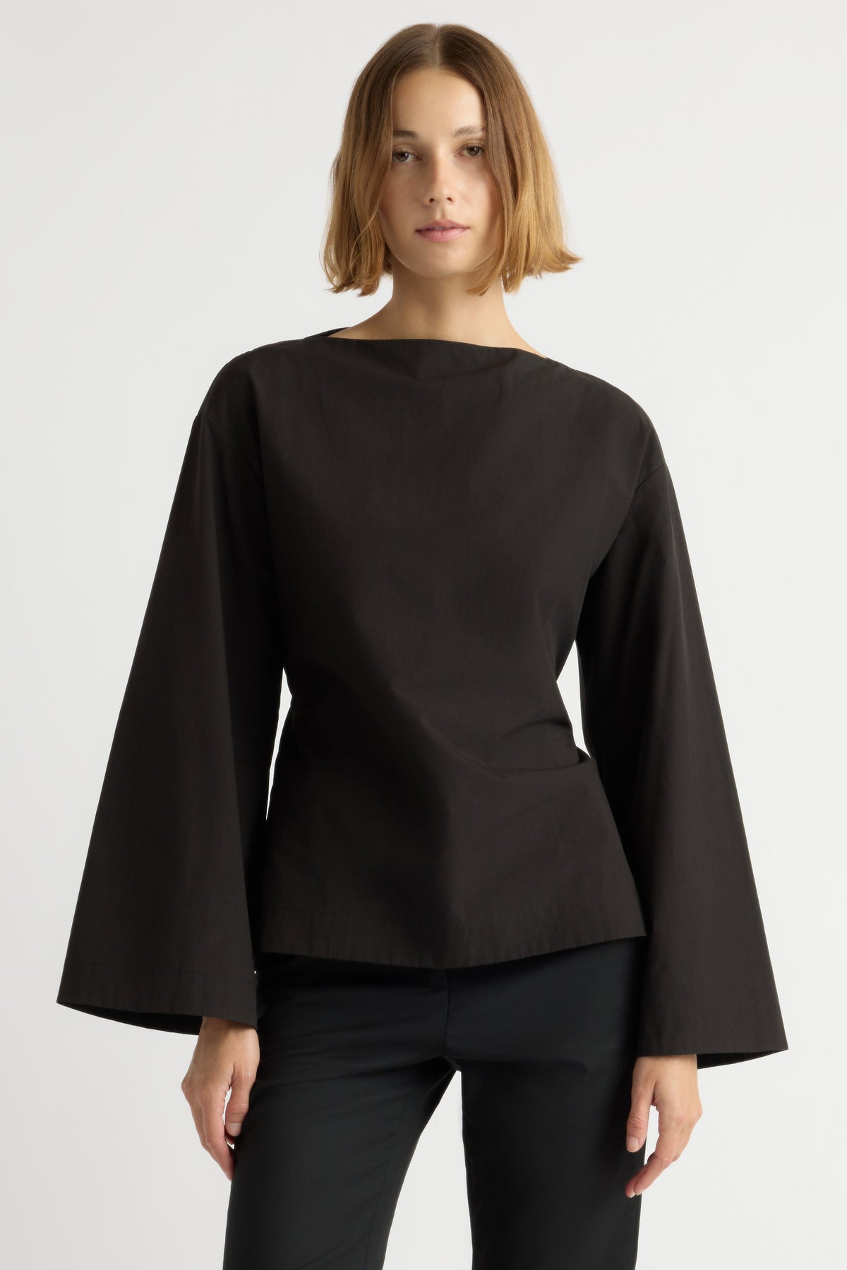 Modern Citizen Lilian Sculpted Flare-Sleeve Blouse