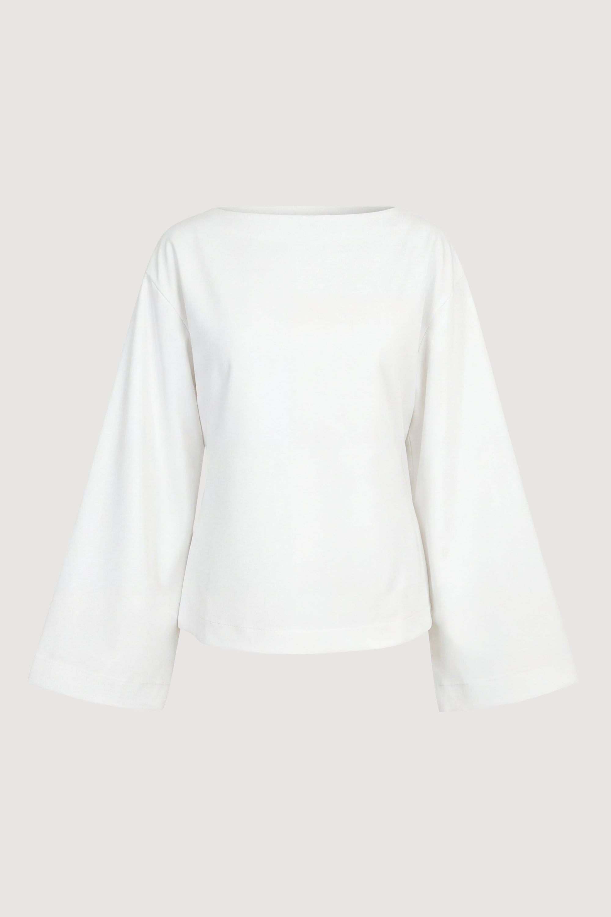 lilian white Lilian Sculpted Flare-Sleeve Blouse White / XS