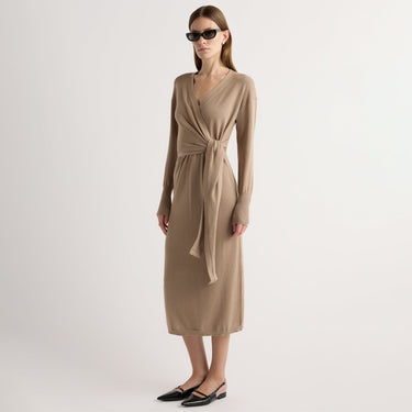 Marije | Linden Front-Wrap Sweater Dress in Size Small 
